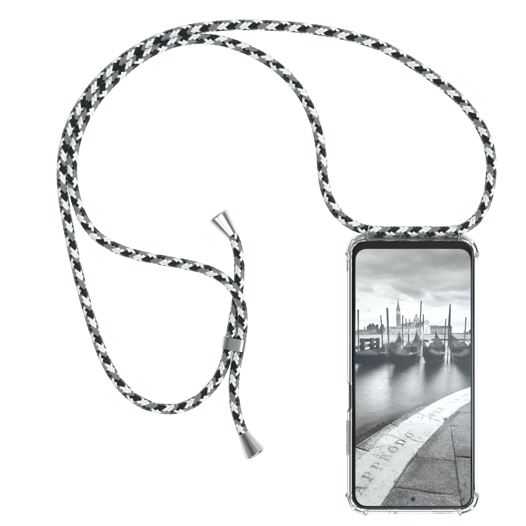 Xiaomi Redmi Note 10 / 10S transparente Hülle + Kordel