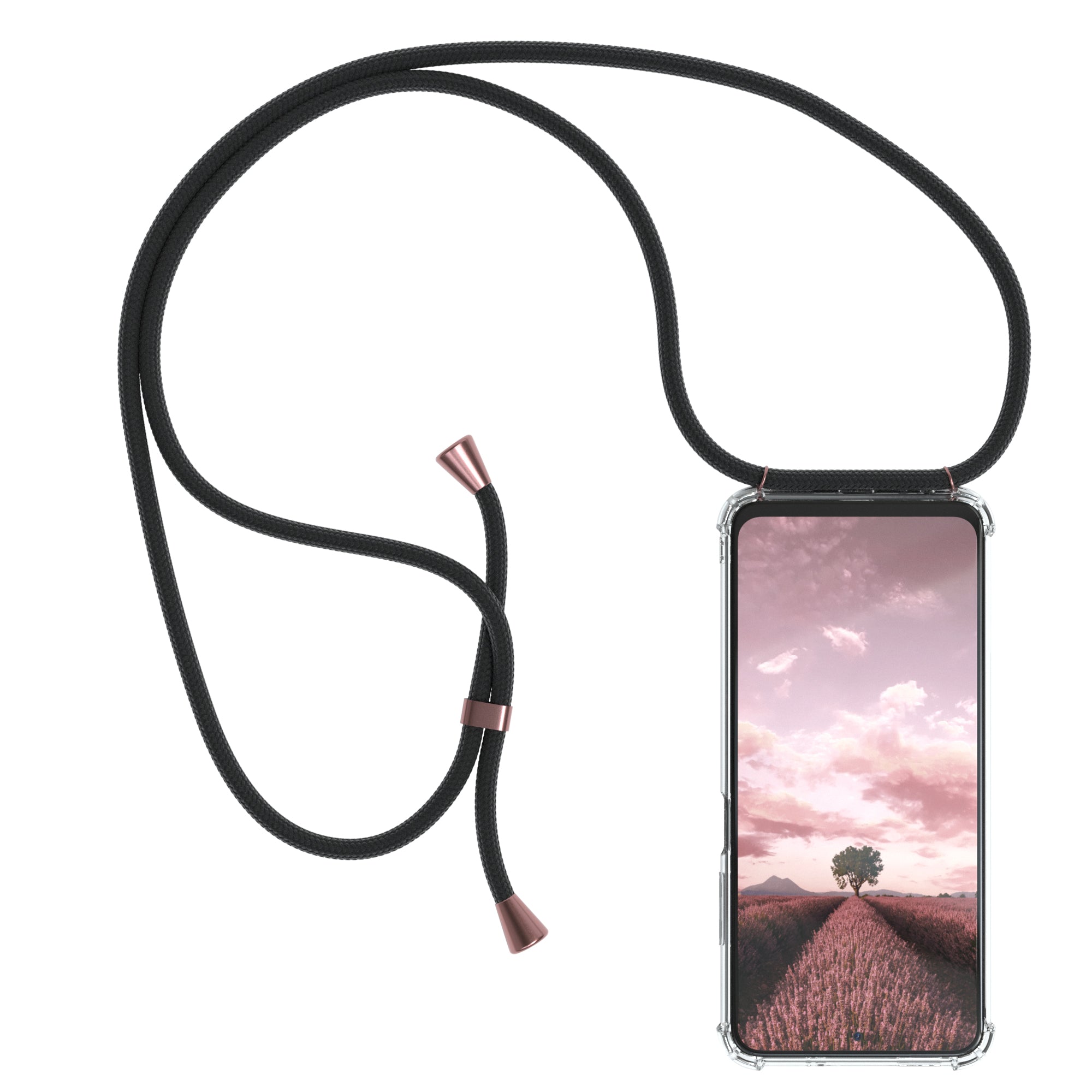 Xiaomi Redmi Note 10 / 10S transparente Hülle + Kordel