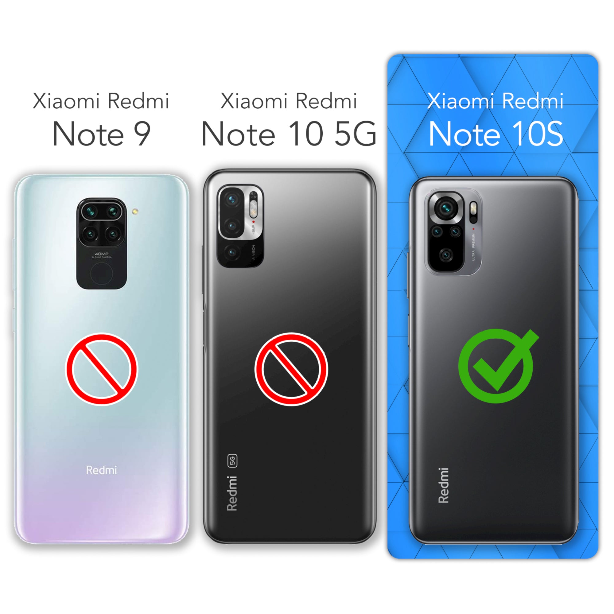 Xiaomi Redmi Note 10 / 10S transparente Hülle + Kordel