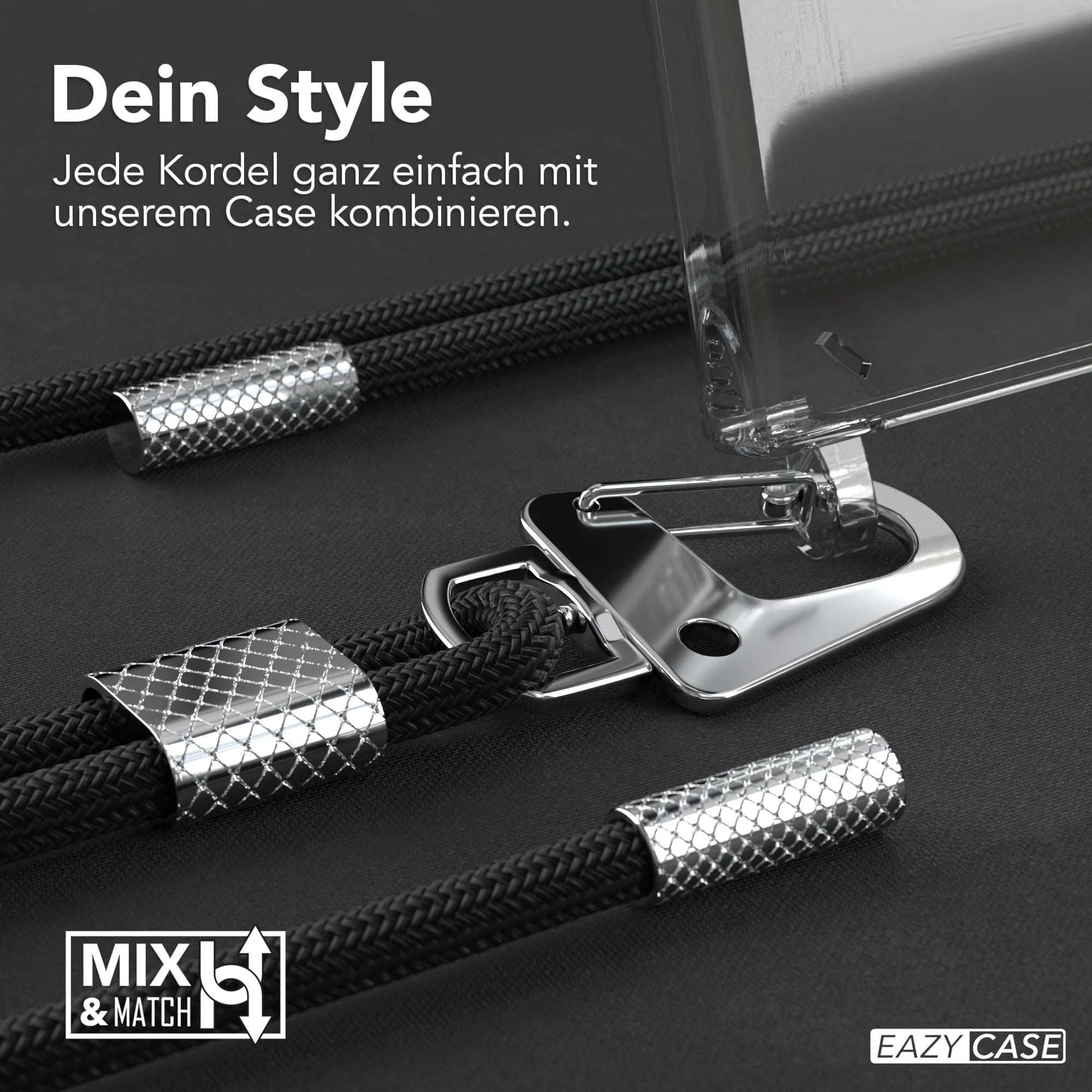 Galaxy S23 Ultra Hülle + Kordel mit Karabinern