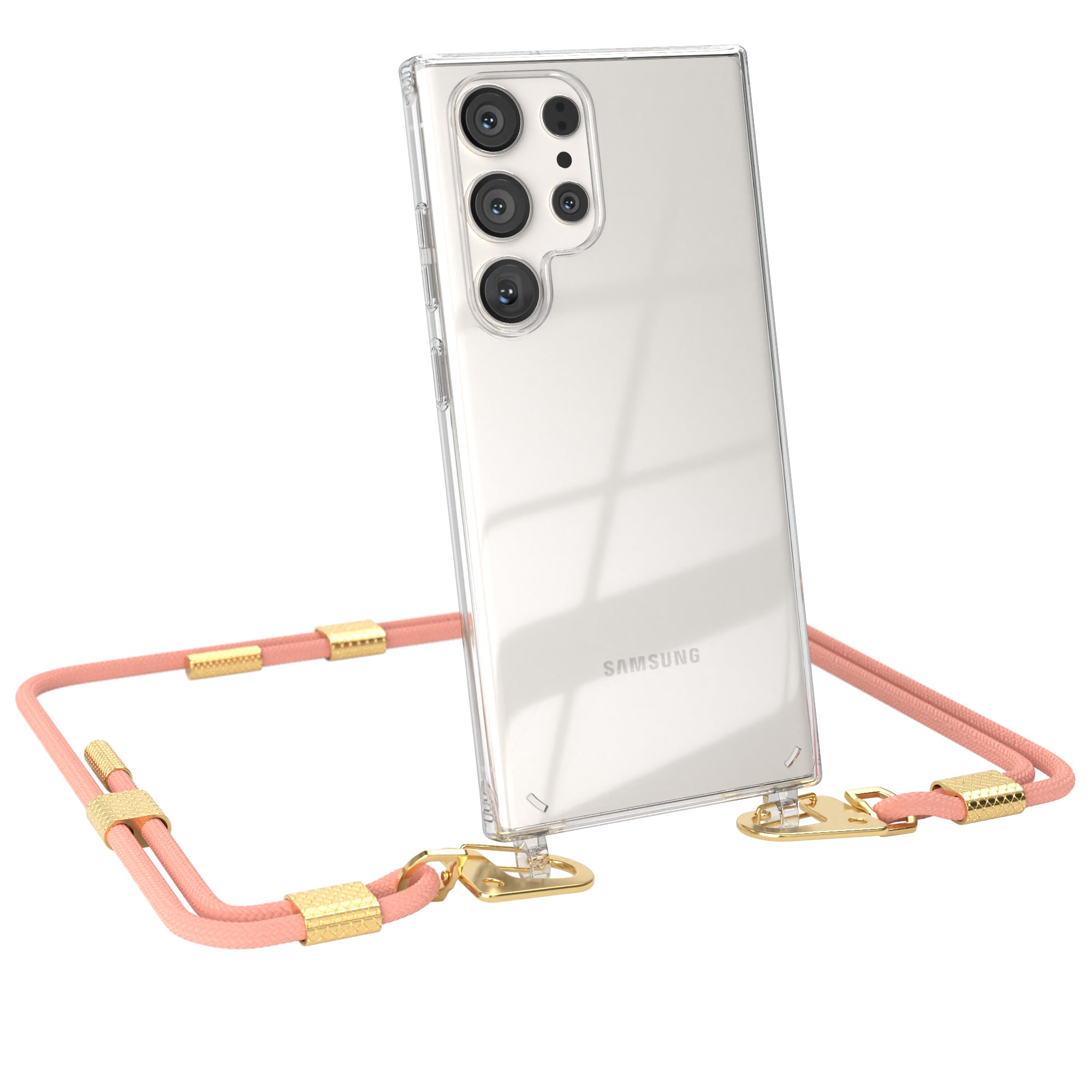 Galaxy S23 Ultra Hülle + Kordel mit Karabinern