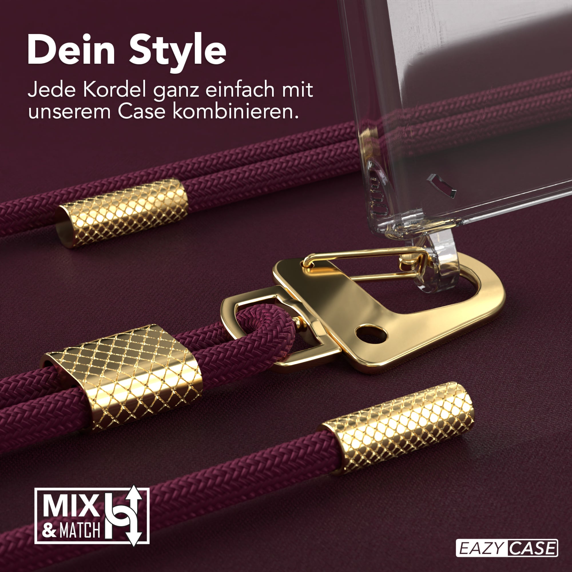 Galaxy S23 Ultra Hülle + Kordel mit Karabinern