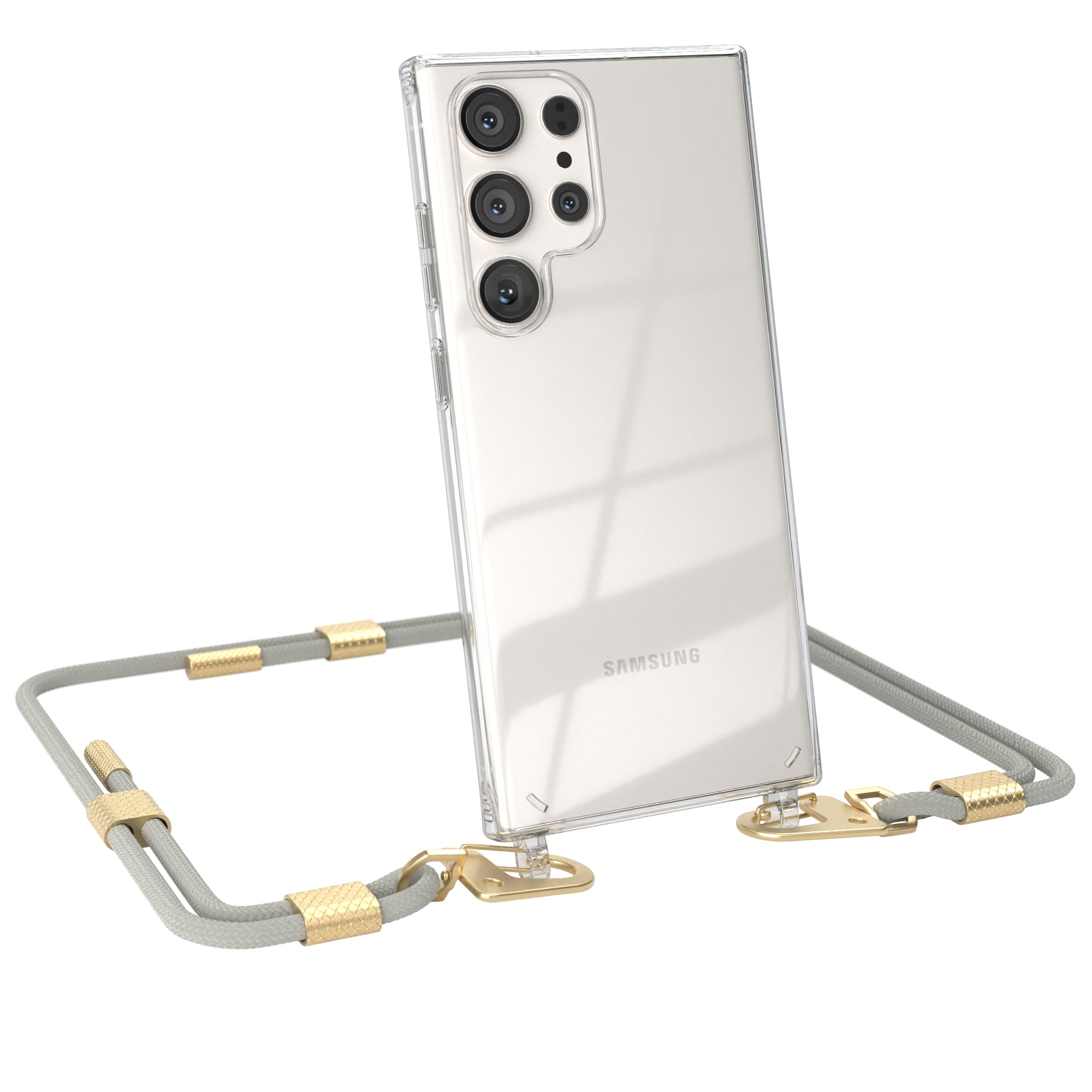 Galaxy S23 Ultra Hülle + Kordel mit Karabinern