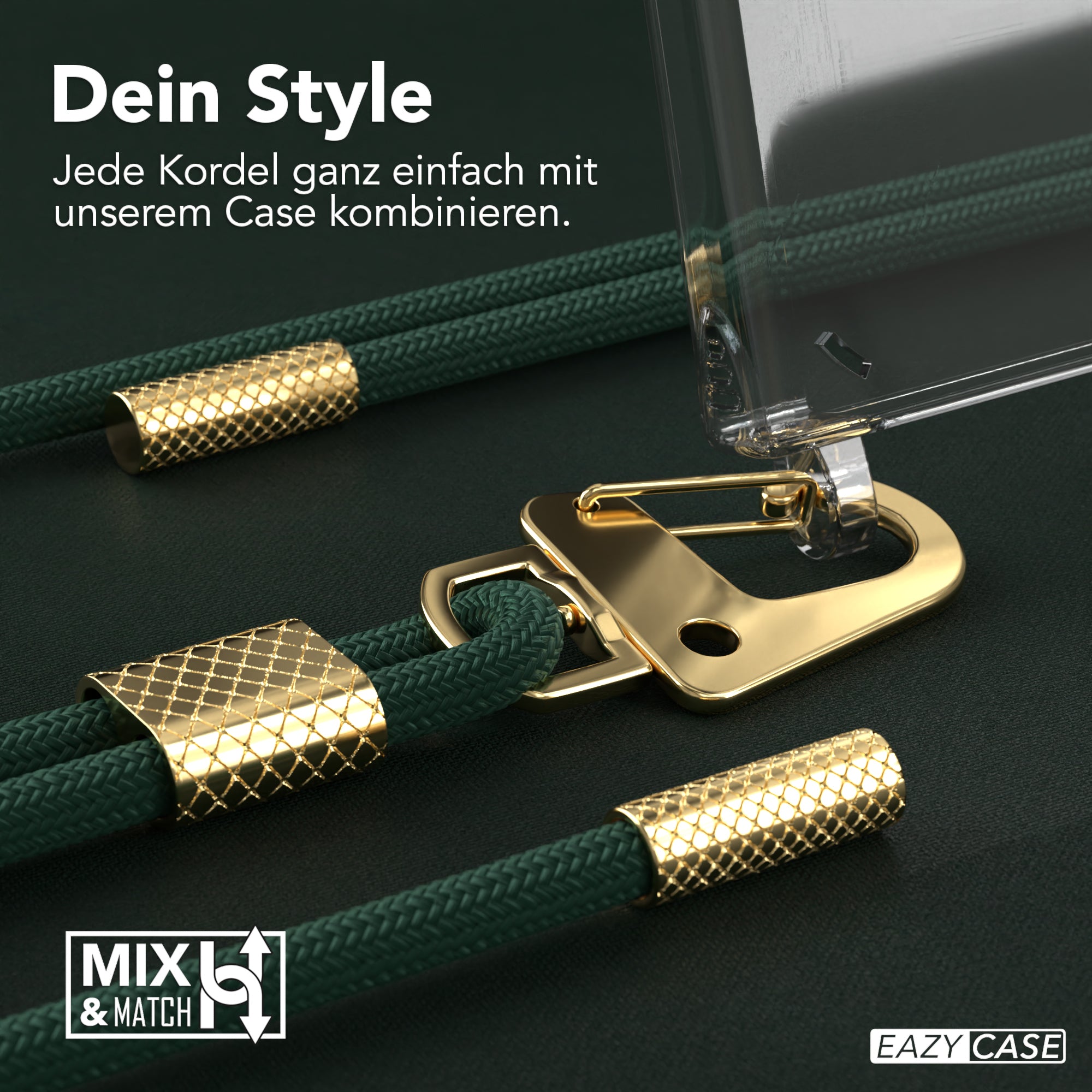 Galaxy S23 Ultra Hülle + Kordel mit Karabinern