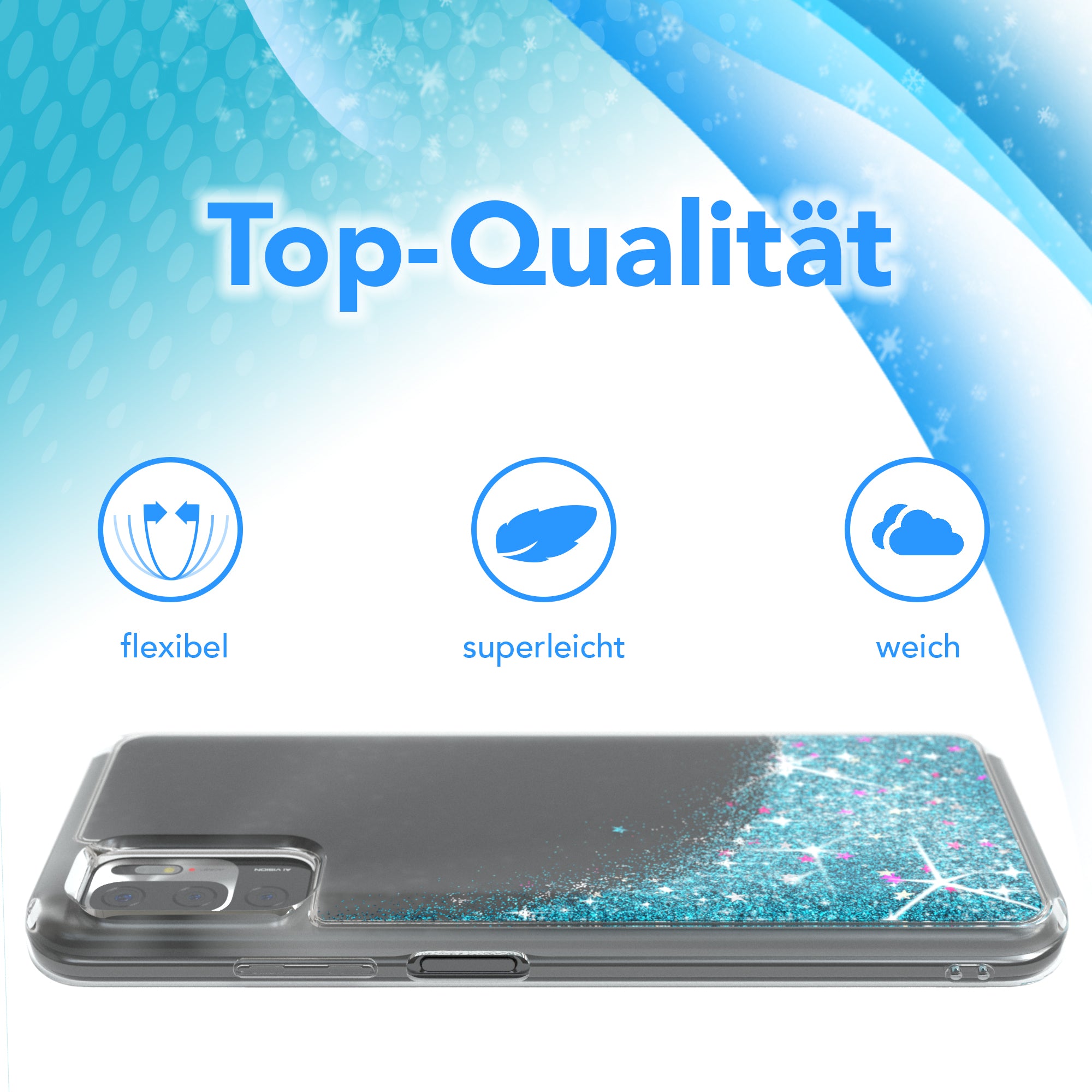 Xiaomi Redmi Note 10 5G Glitzerhülle