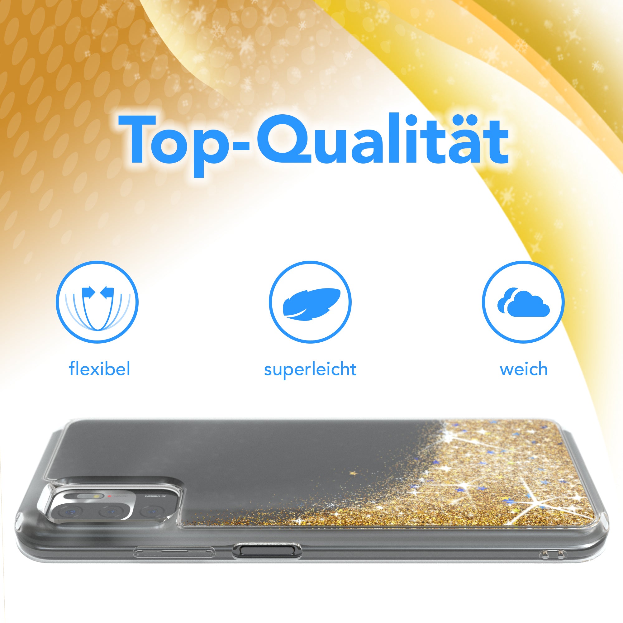 Xiaomi Redmi Note 10 5G Glitzerhülle