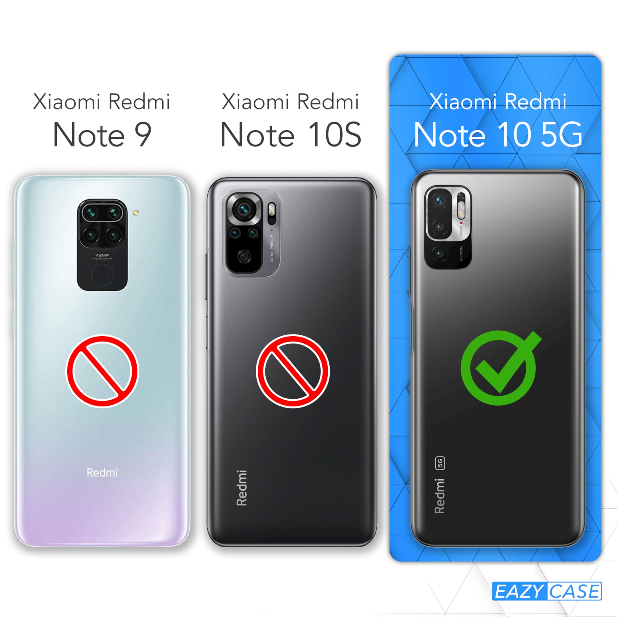 Xiaomi Redmi Note 10 5G transparente Hülle + Kordel