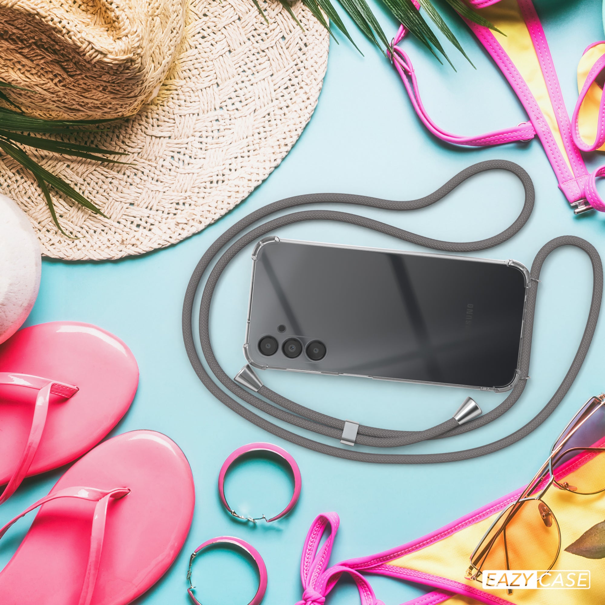 Galaxy A14 transparente Hülle + Kordel