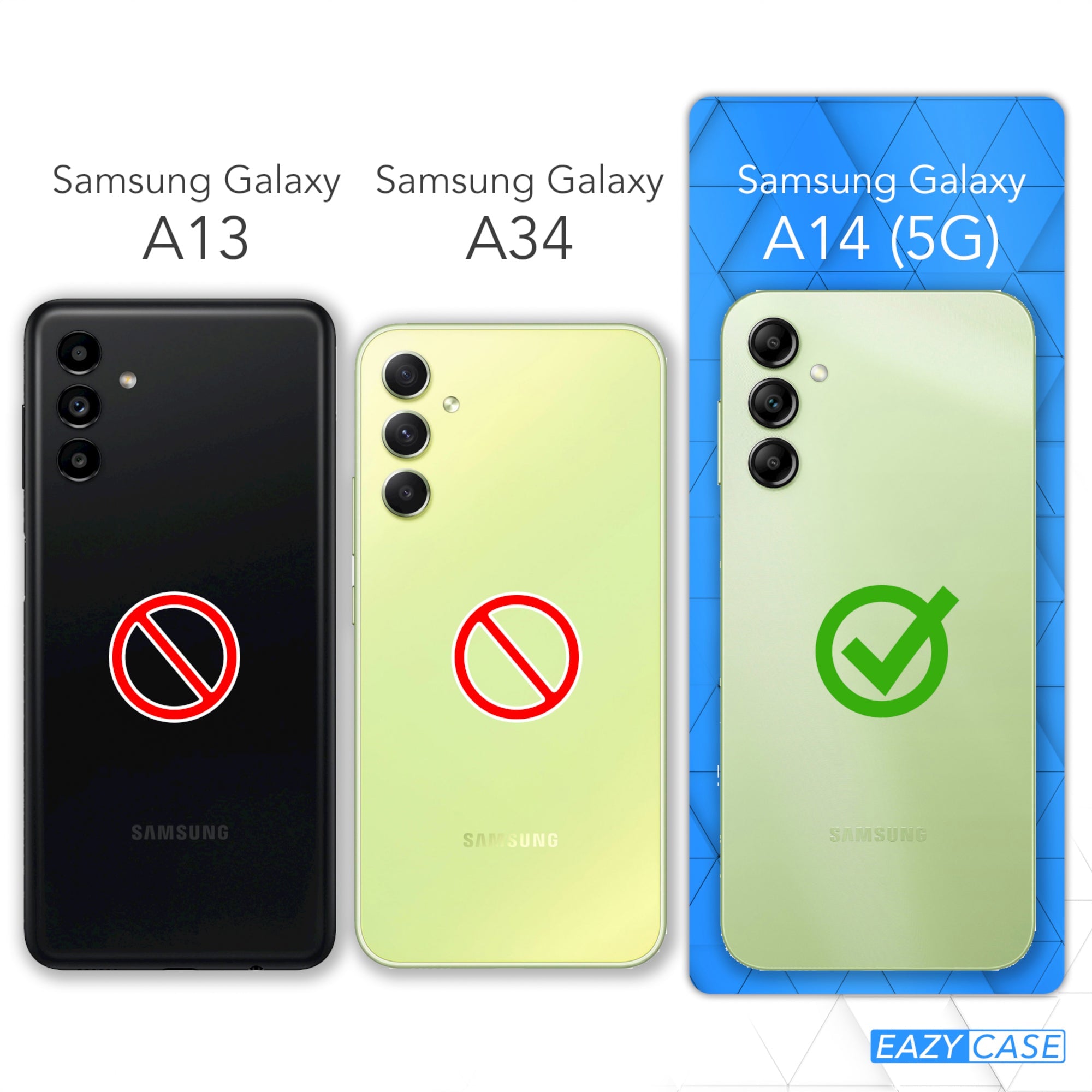 Galaxy A14 transparente Hülle + Kordel