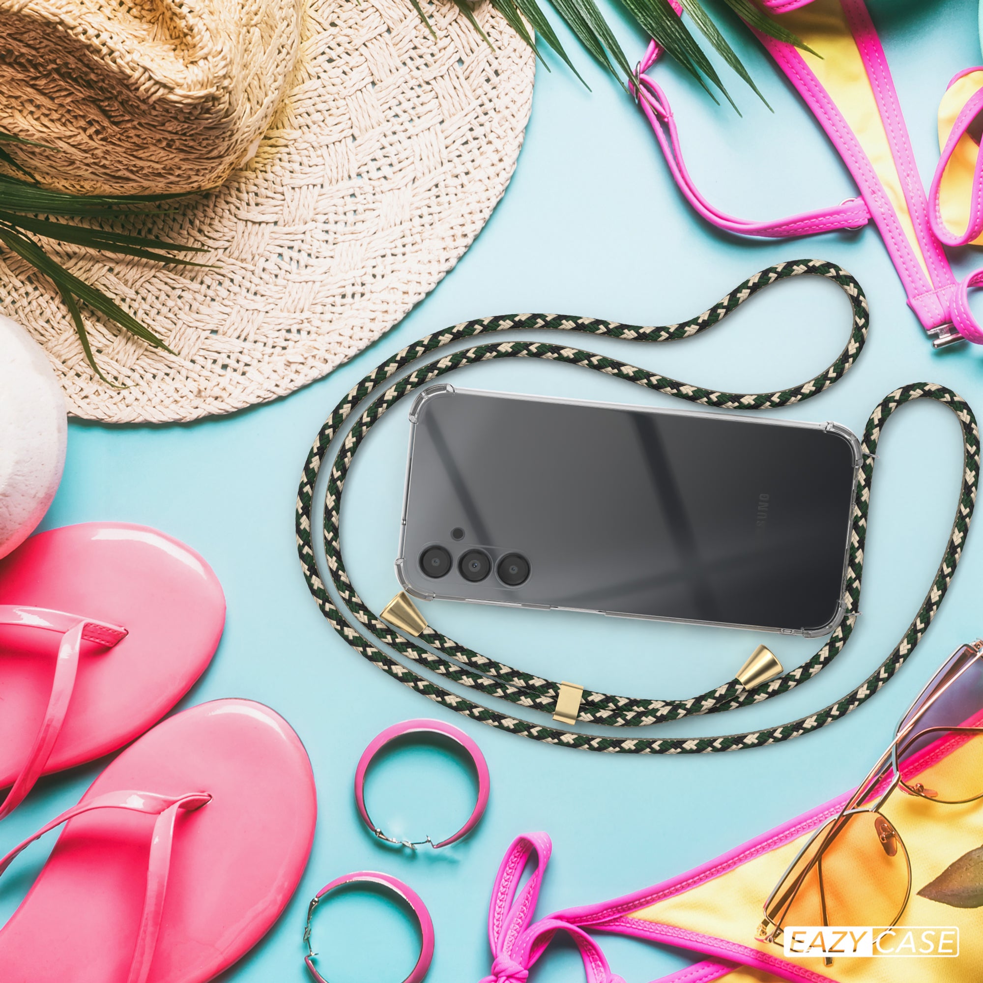 Galaxy A14 transparente Hülle + Kordel