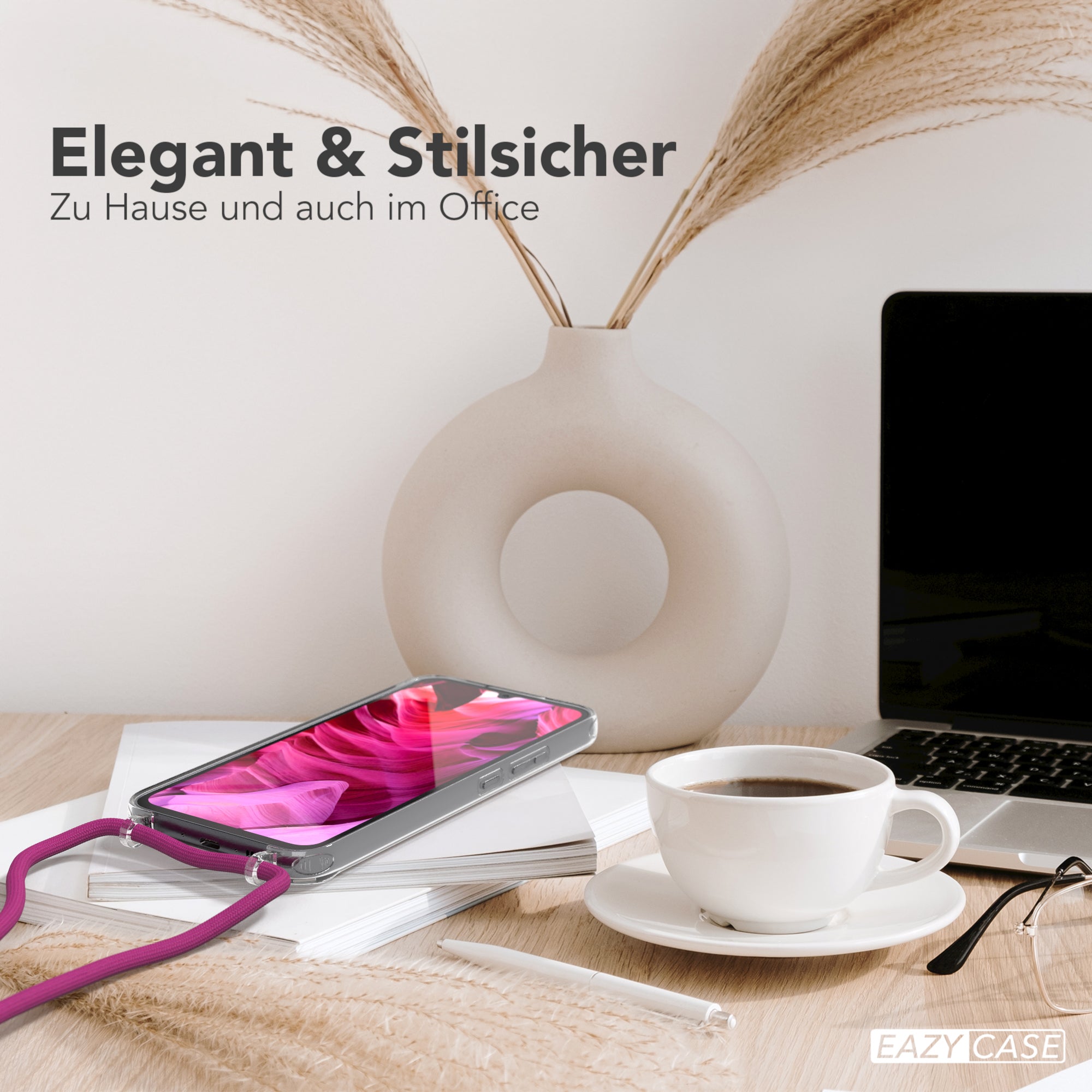Galaxy A34 transparente Hülle + Kordel