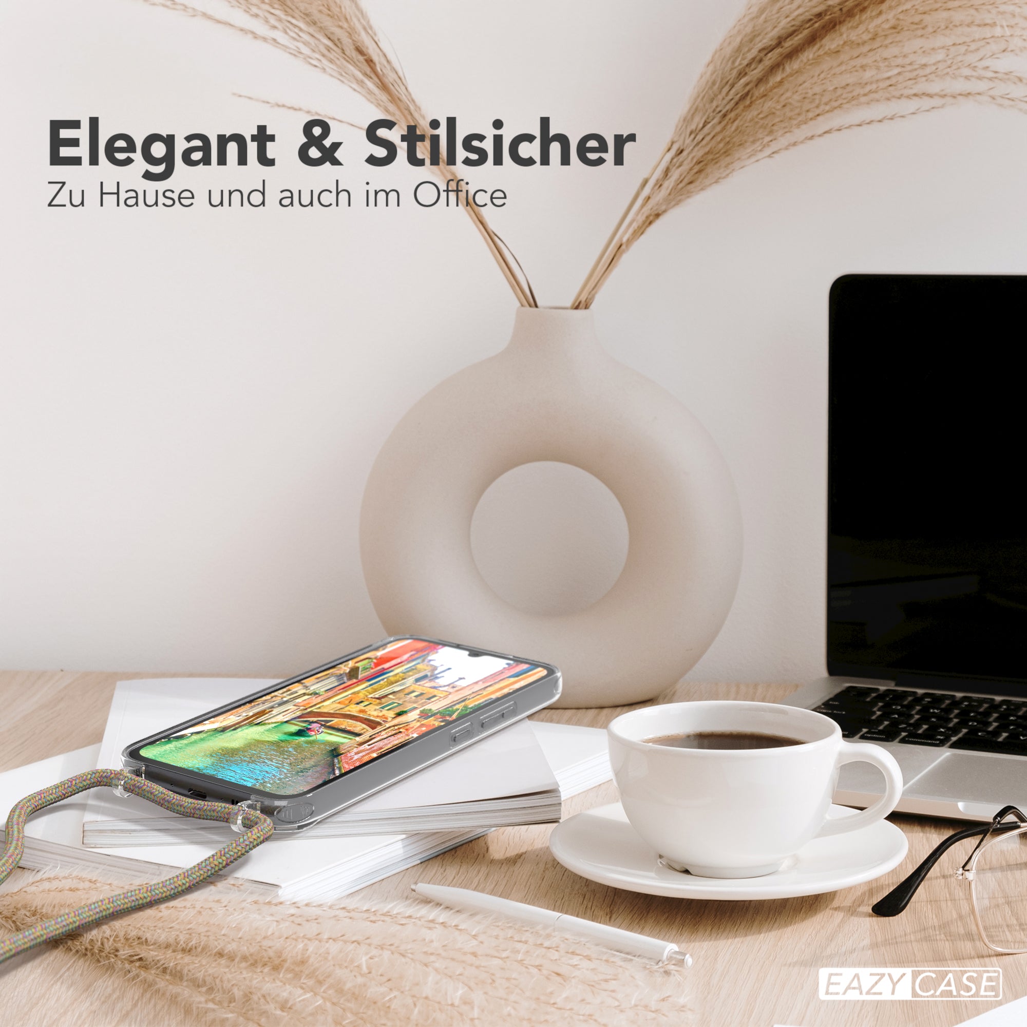 Galaxy A34 transparente Hülle + Kordel
