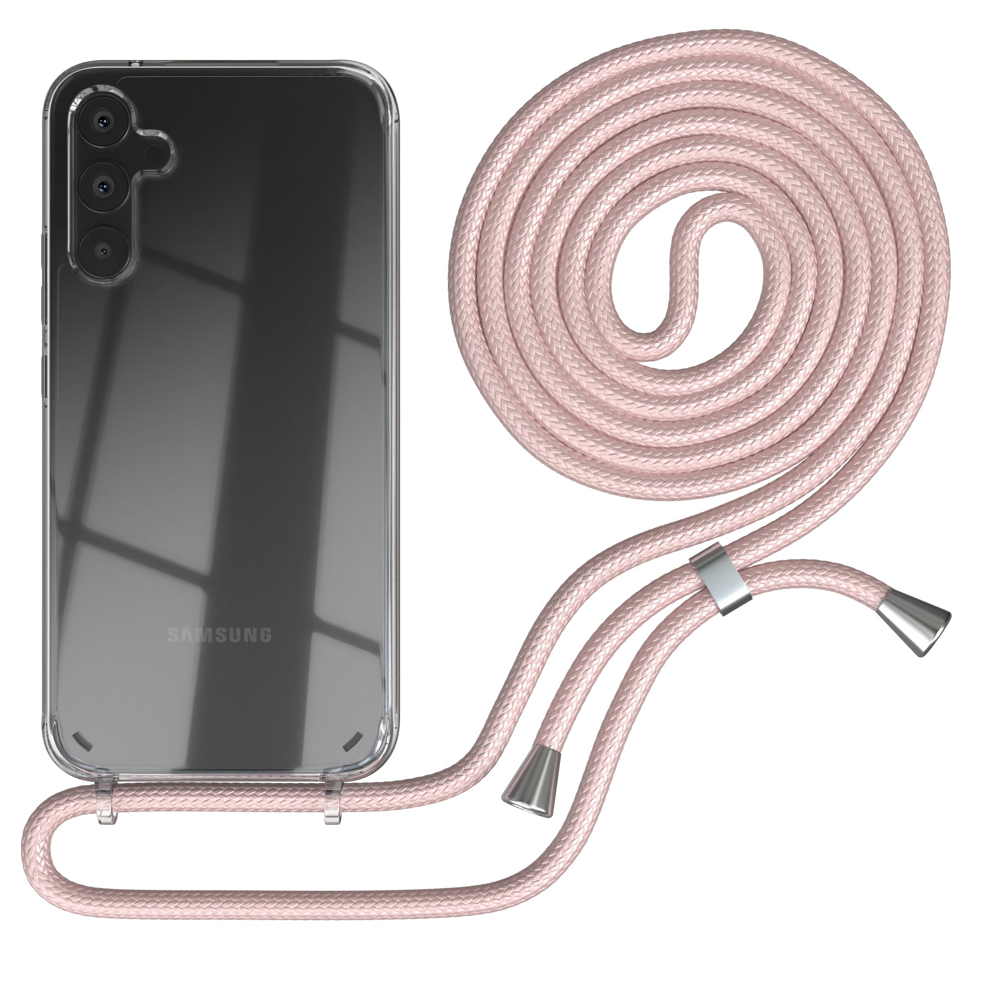 Galaxy A34 transparente Hülle + Kordel