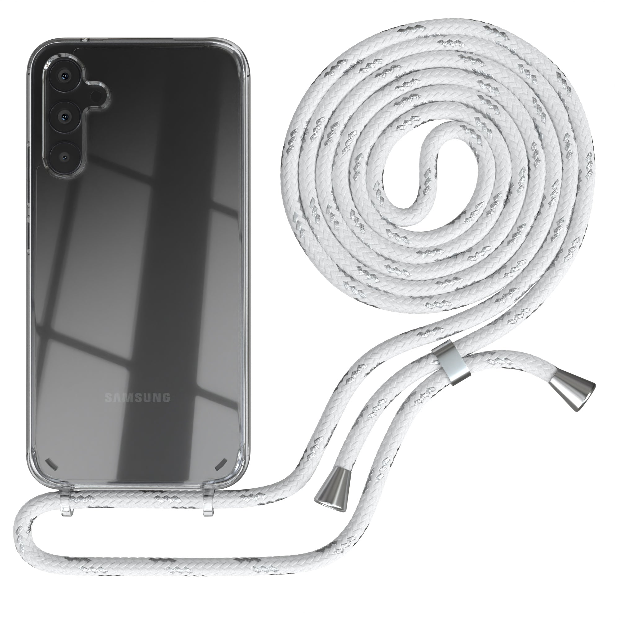 Galaxy A34 transparente Hülle + Kordel