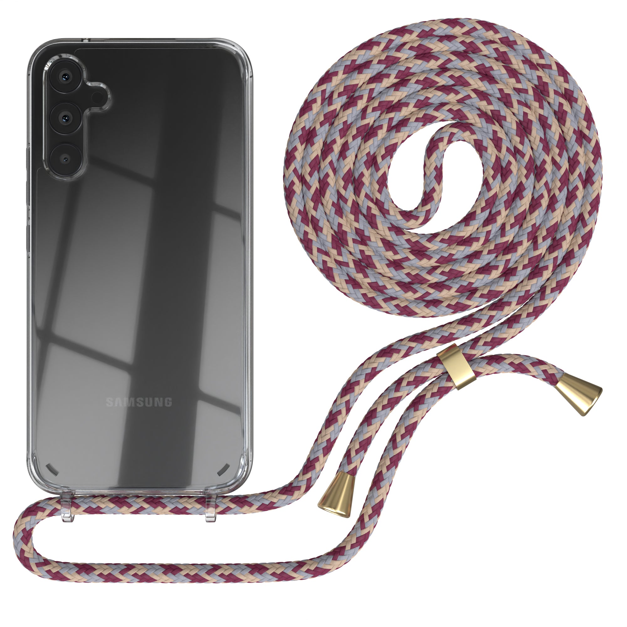 Galaxy A34 transparente Hülle + Kordel
