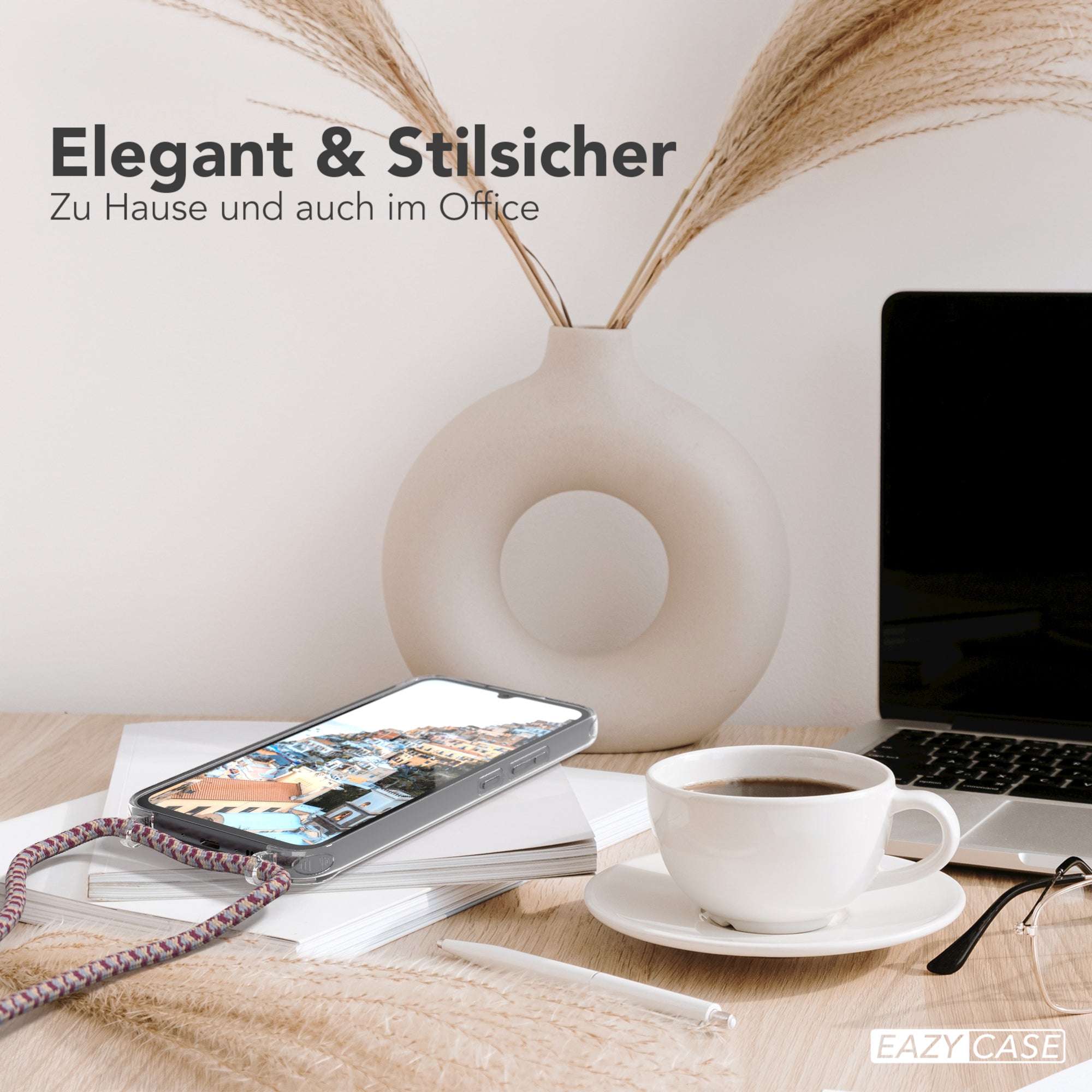 Galaxy A34 transparente Hülle + Kordel