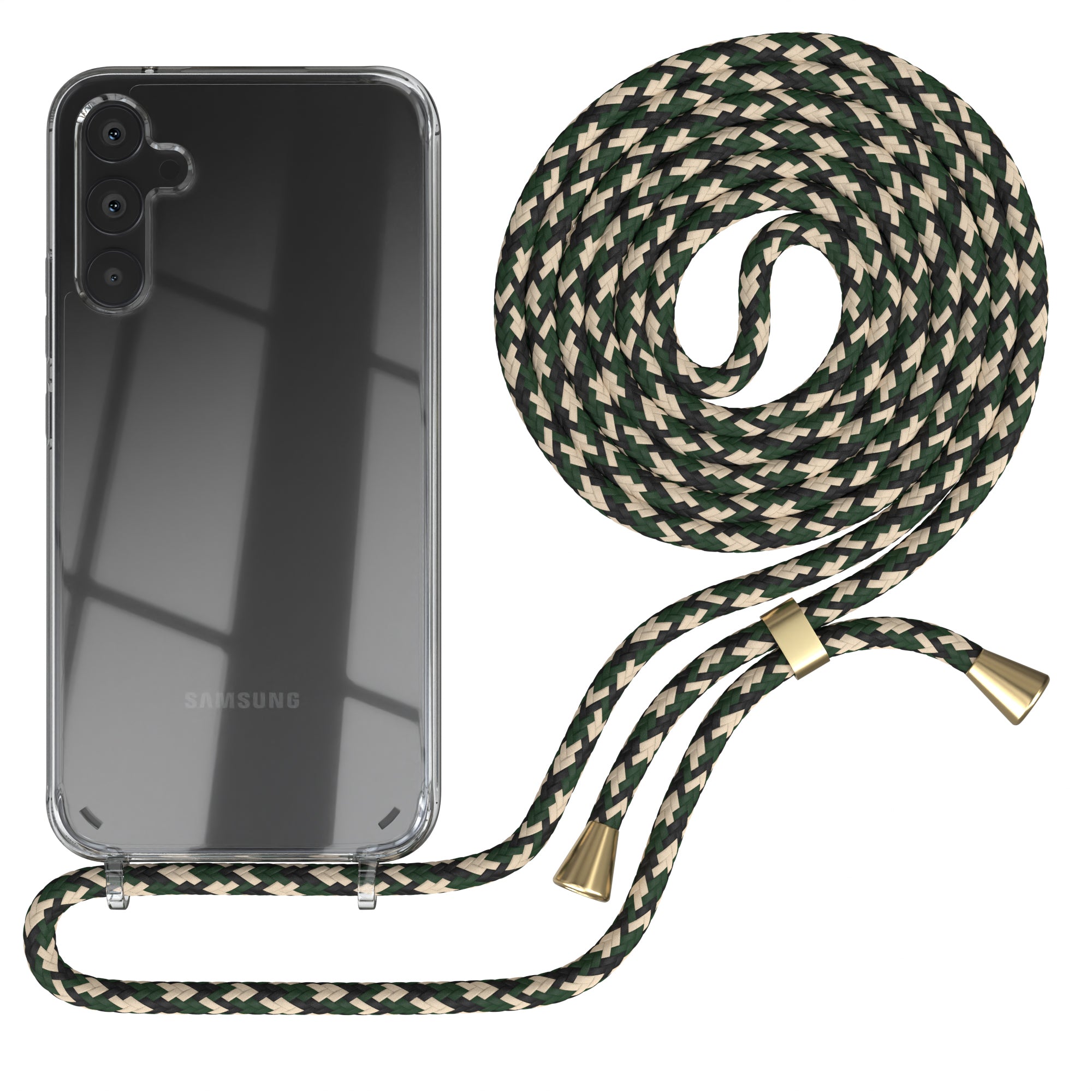 Galaxy A34 transparente Hülle + Kordel