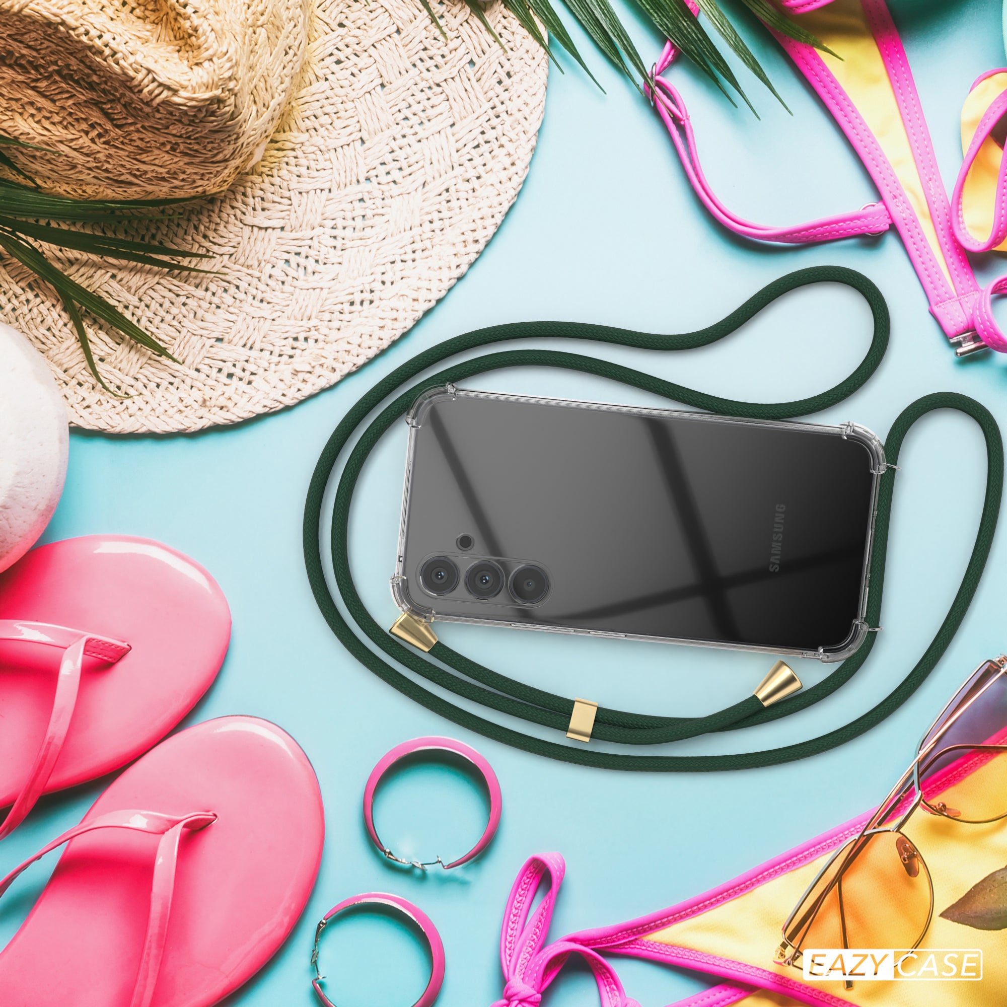 Galaxy A54 transparente Hülle + Kordel