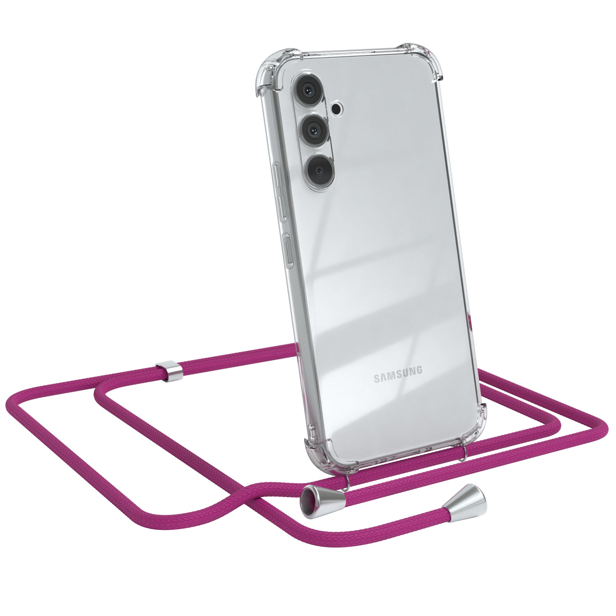 Galaxy A54 transparente Hülle + Kordel