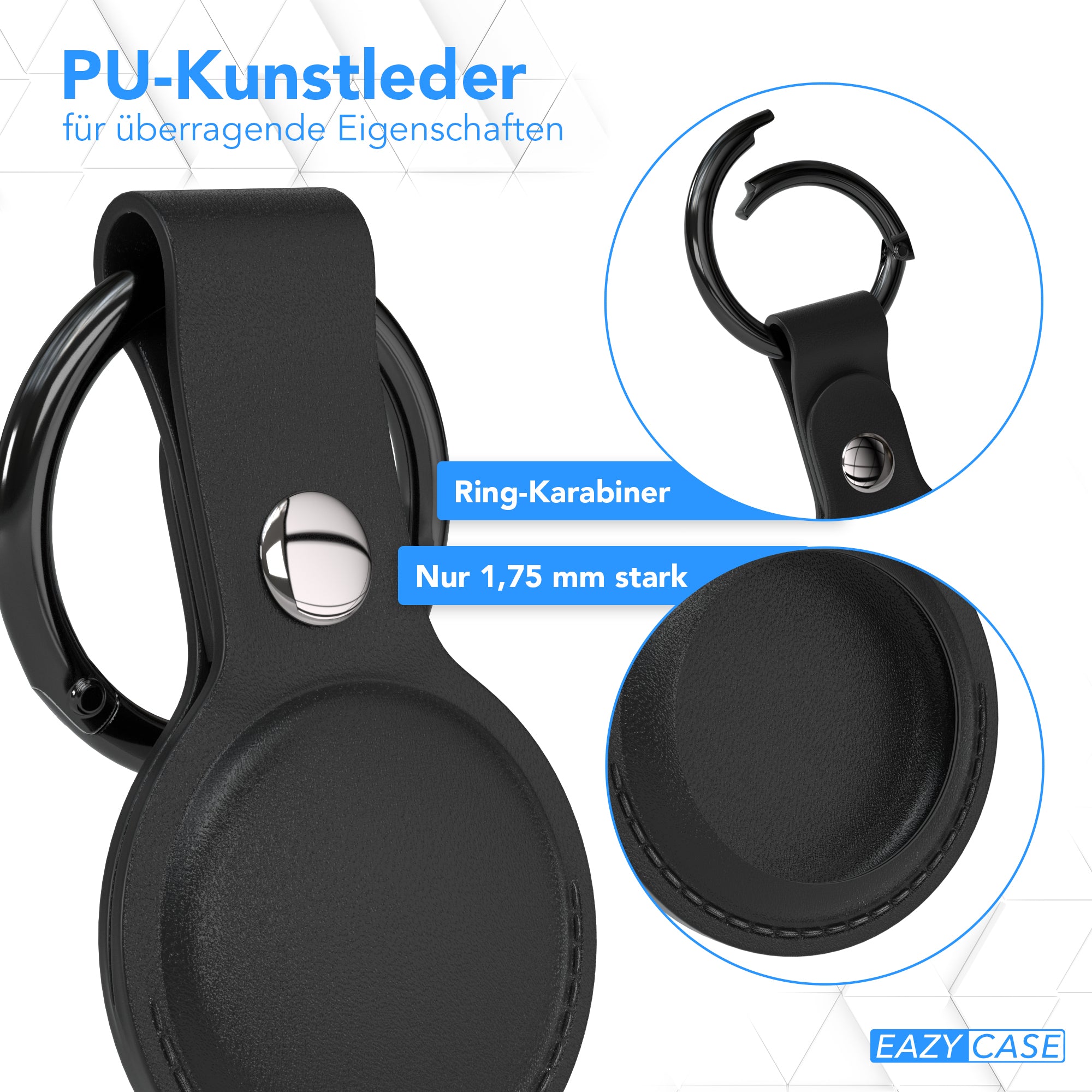 AirTag Schlüssenanhänger Kunstleder