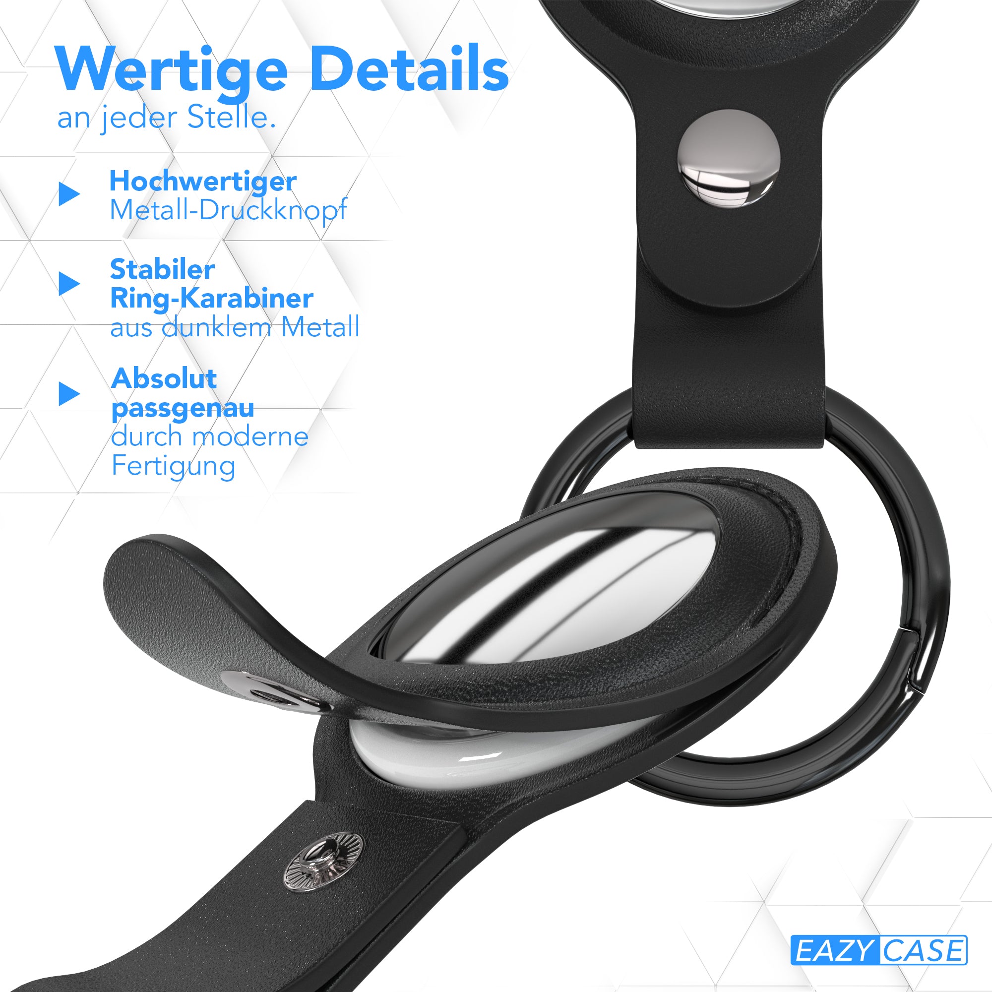 AirTag Schlüssenanhänger Kunstleder