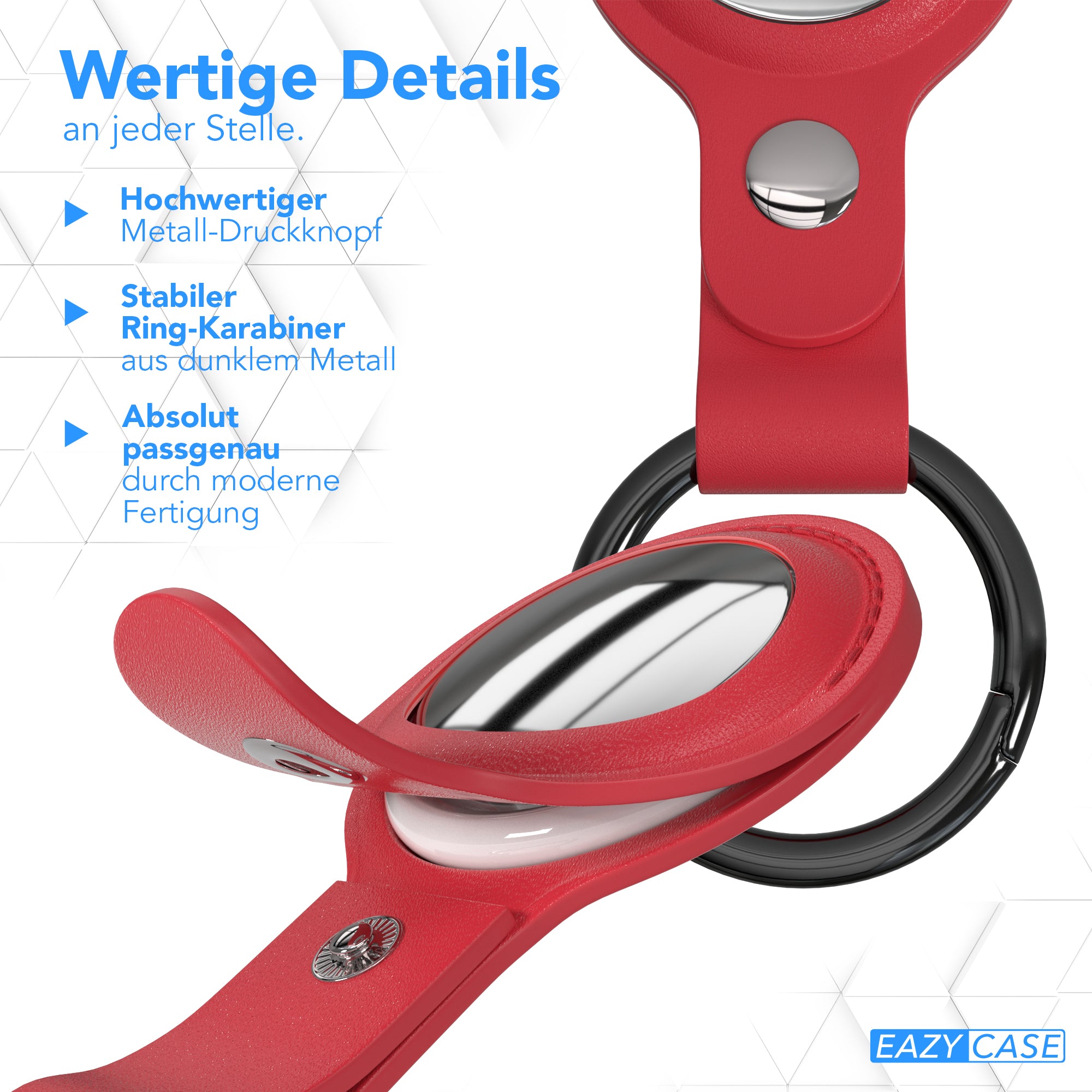 AirTag Schlüssenanhänger Kunstleder