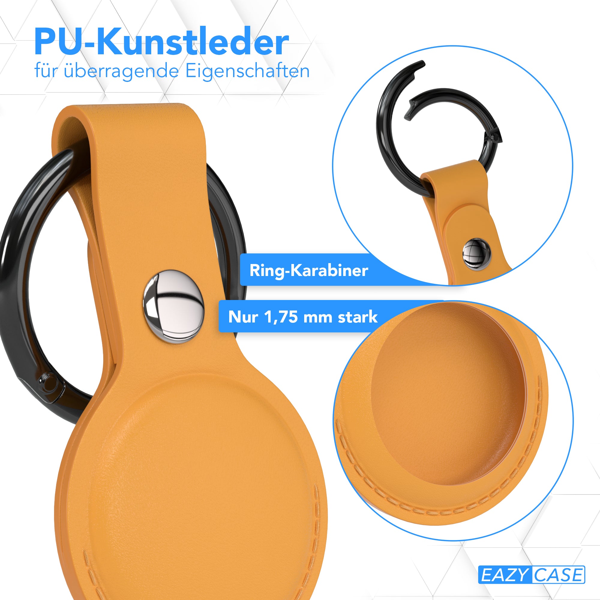 AirTag Schlüssenanhänger Kunstleder