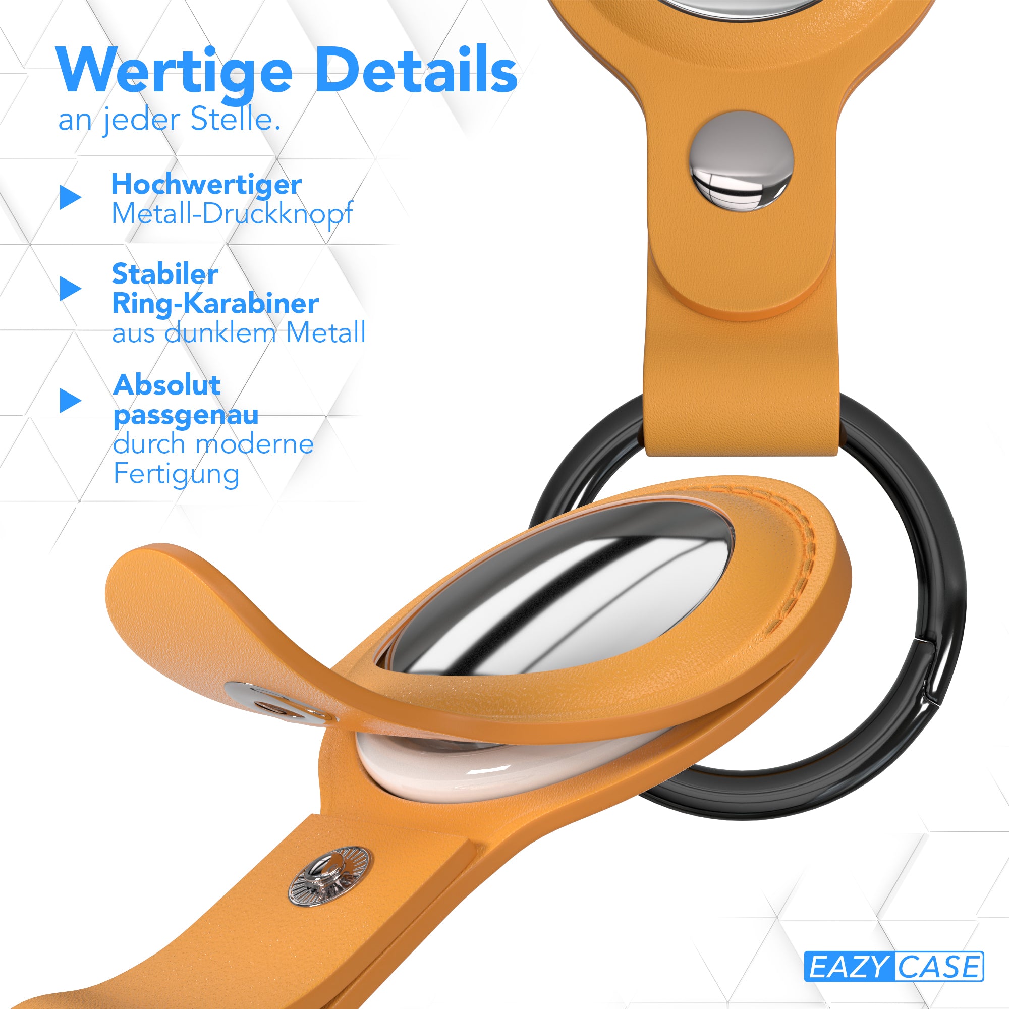 AirTag Schlüssenanhänger Kunstleder