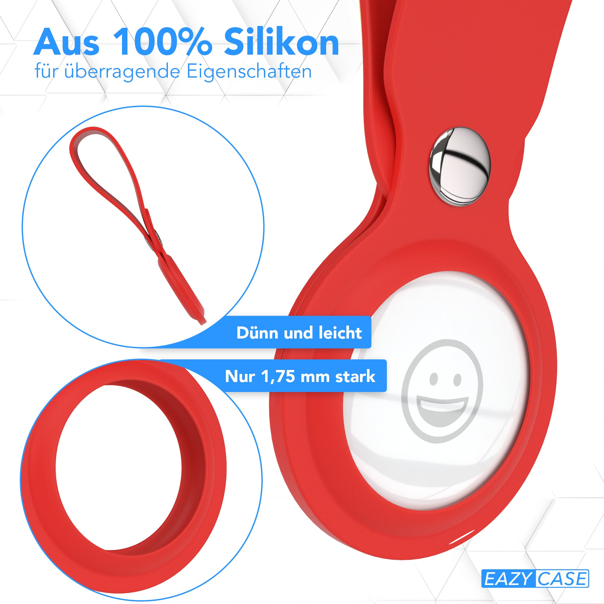 AirTag Schlüssenanhänger Silikon lang