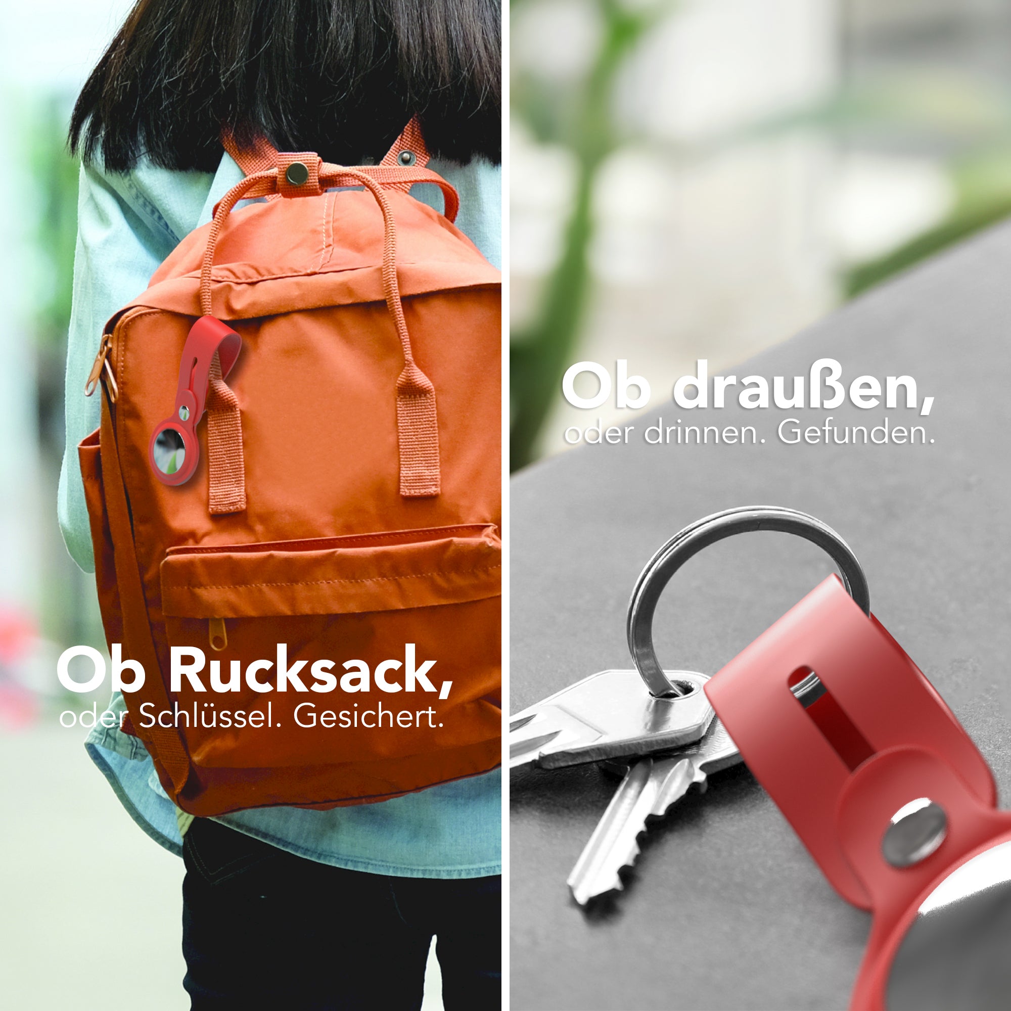 AirTag Schlüssenanhänger Silikon lang