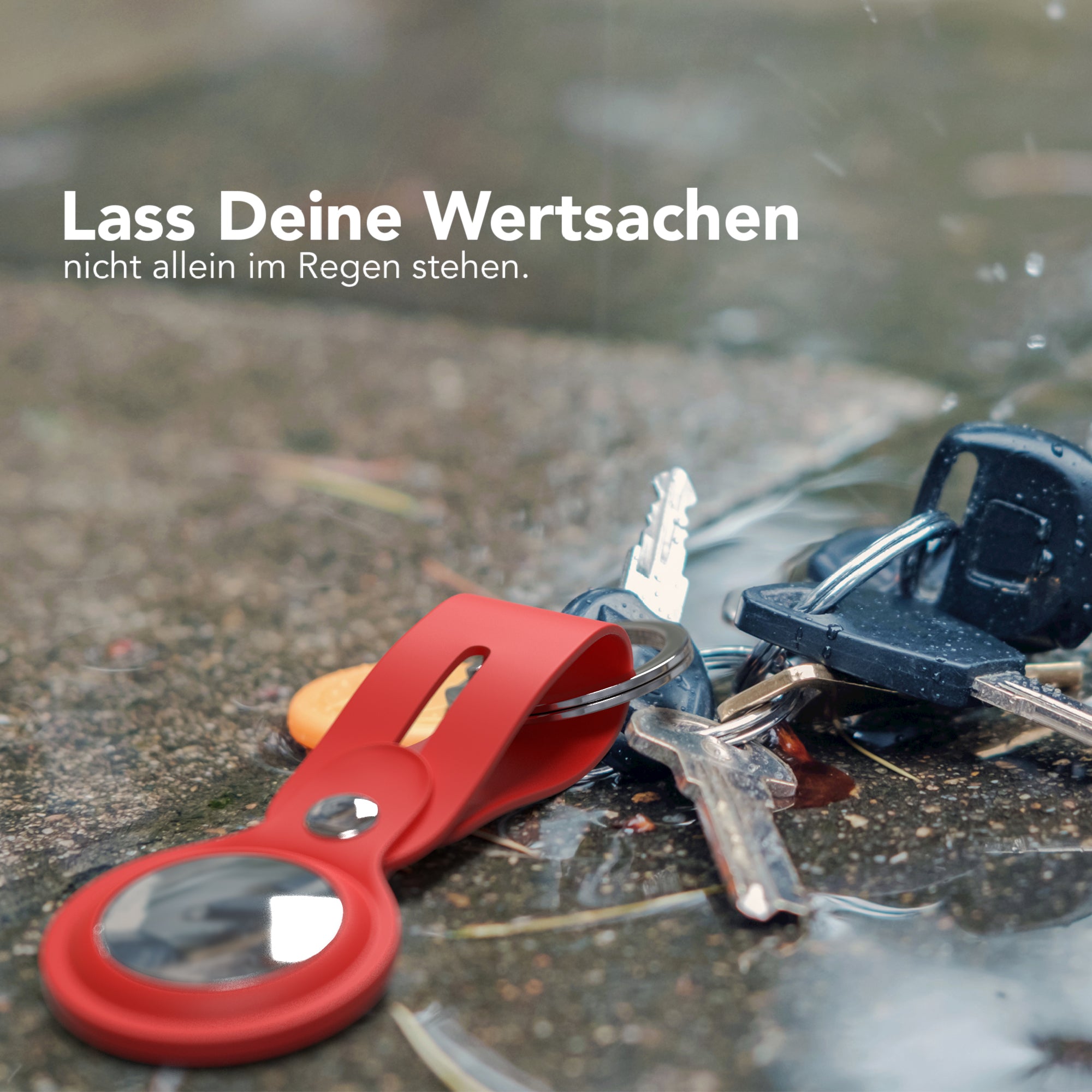 AirTag Schlüssenanhänger Silikon lang