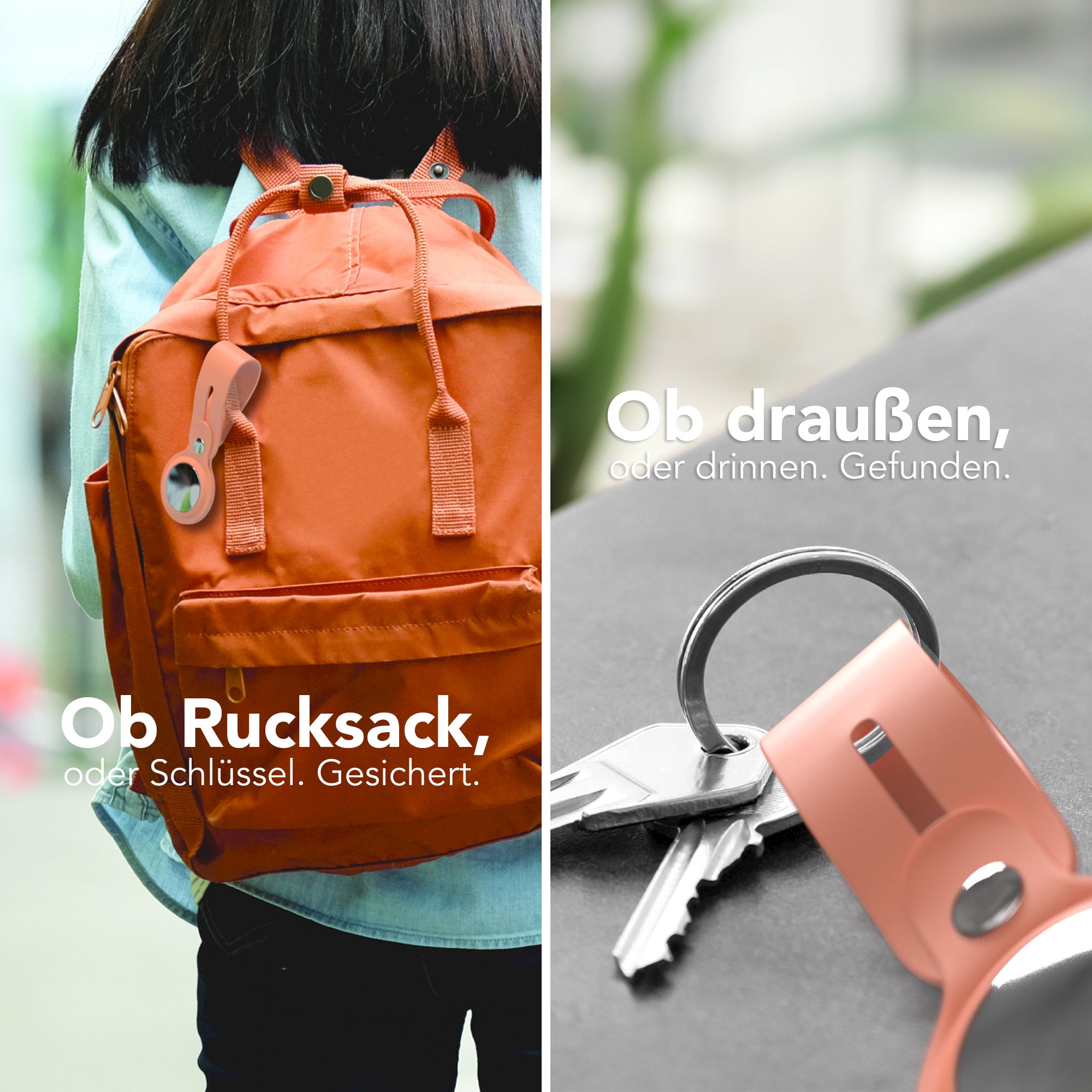 AirTag Schlüssenanhänger Silikon lang