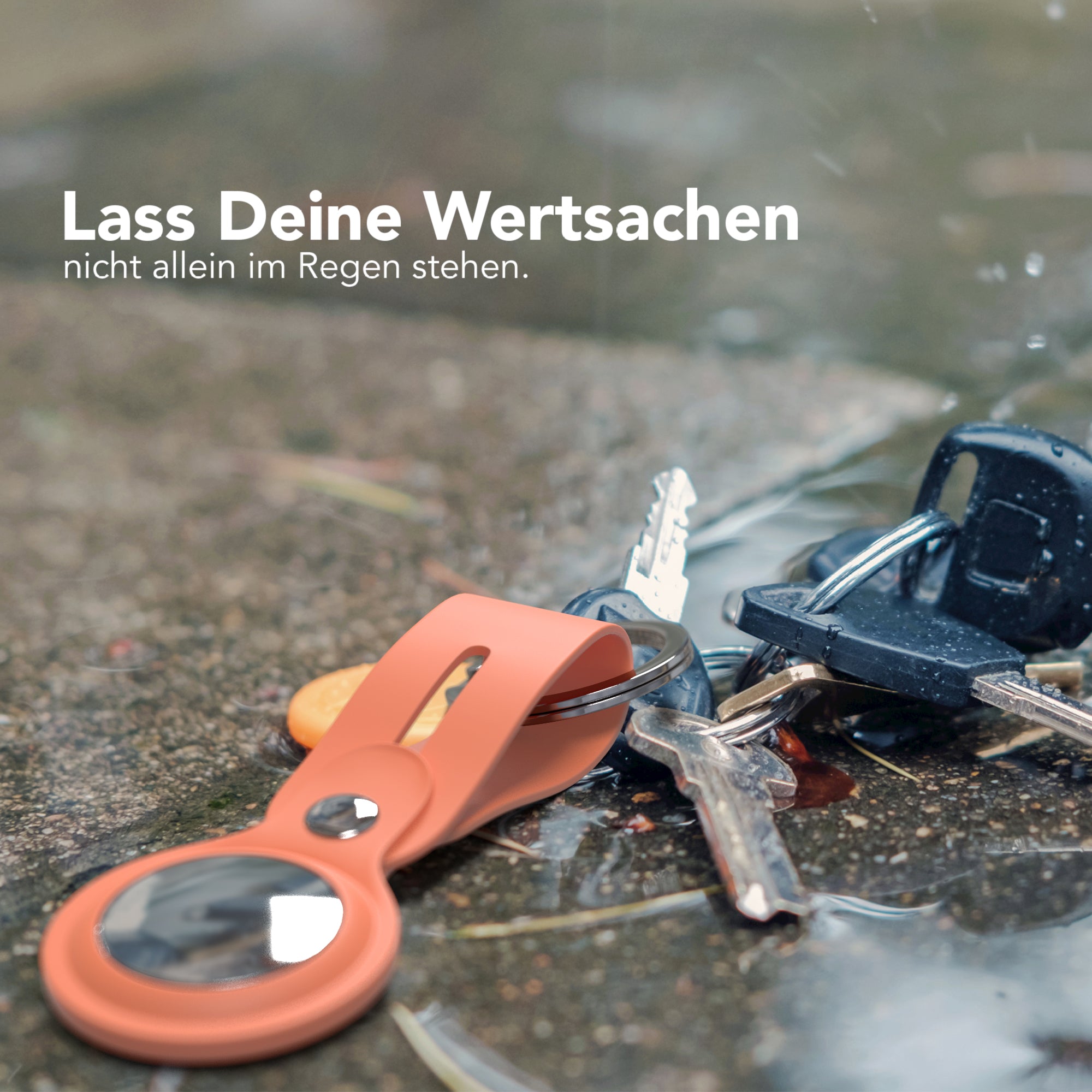 AirTag Schlüssenanhänger Silikon lang