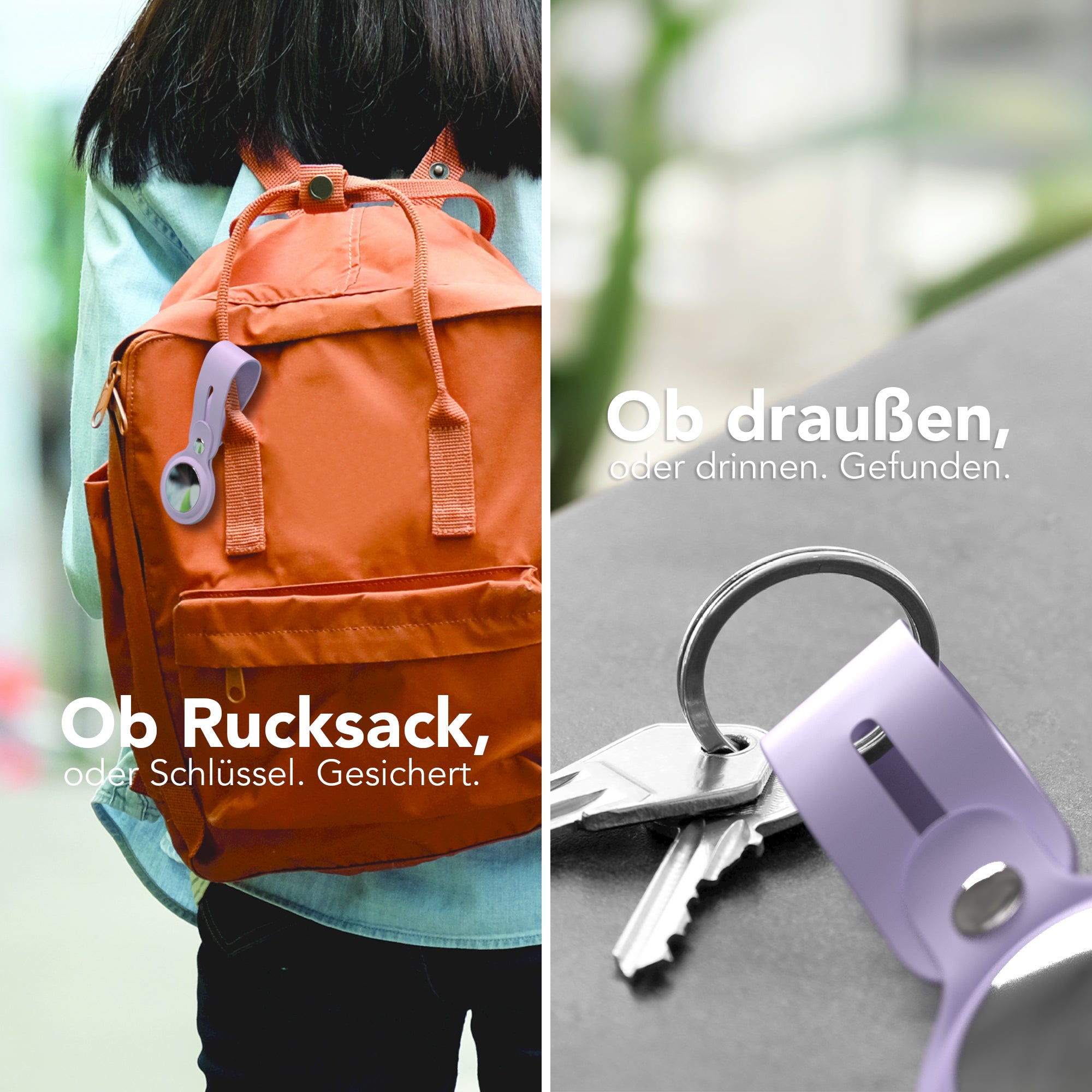 AirTag Schlüssenanhänger Silikon lang