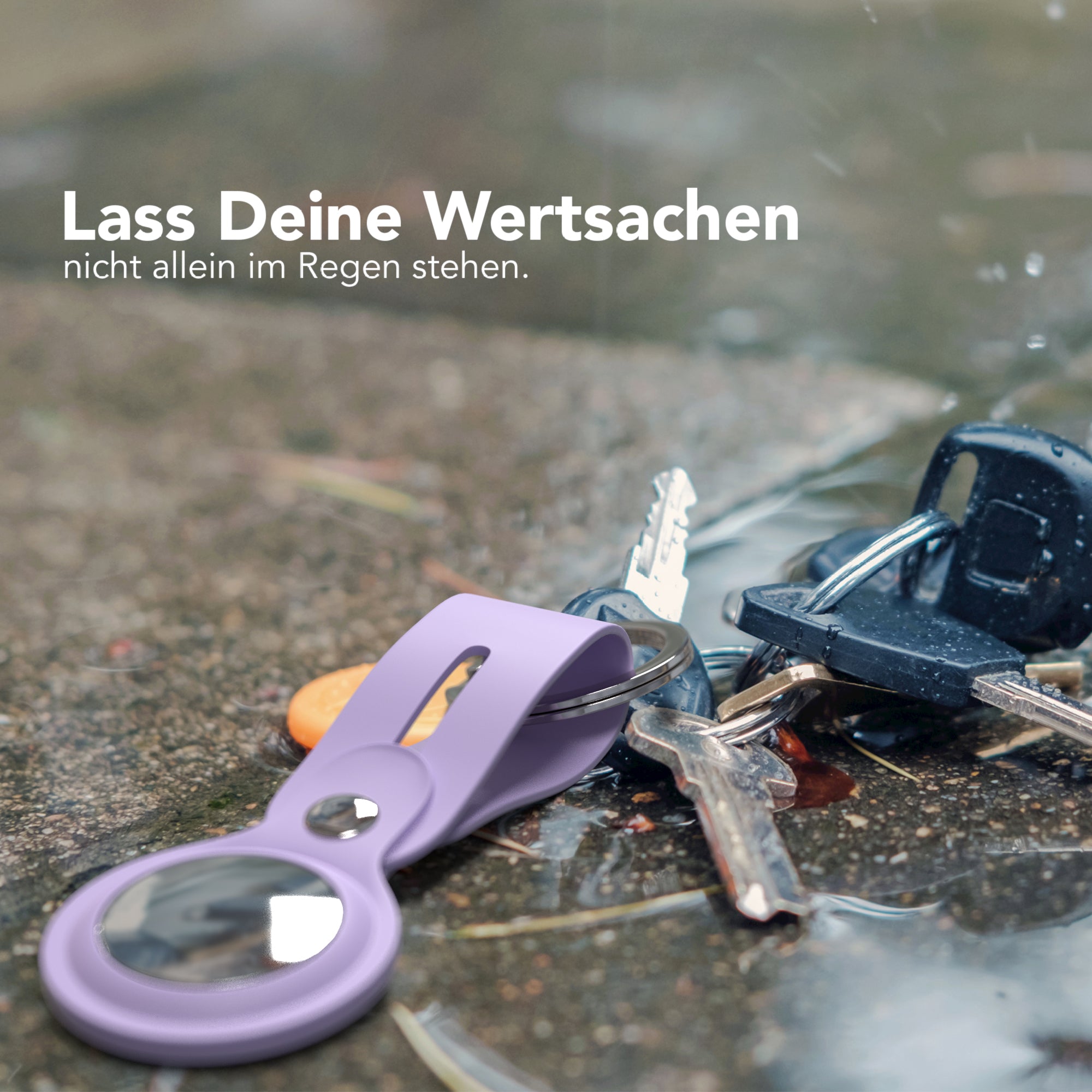 AirTag Schlüssenanhänger Silikon lang