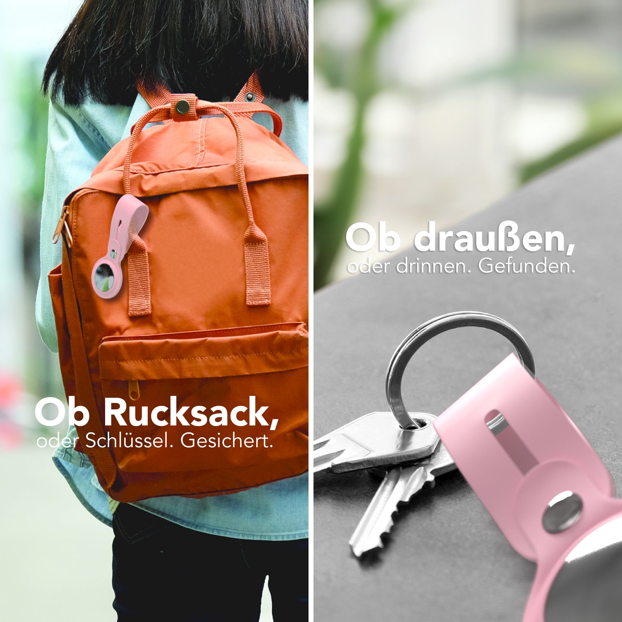 AirTag Schlüssenanhänger Silikon lang