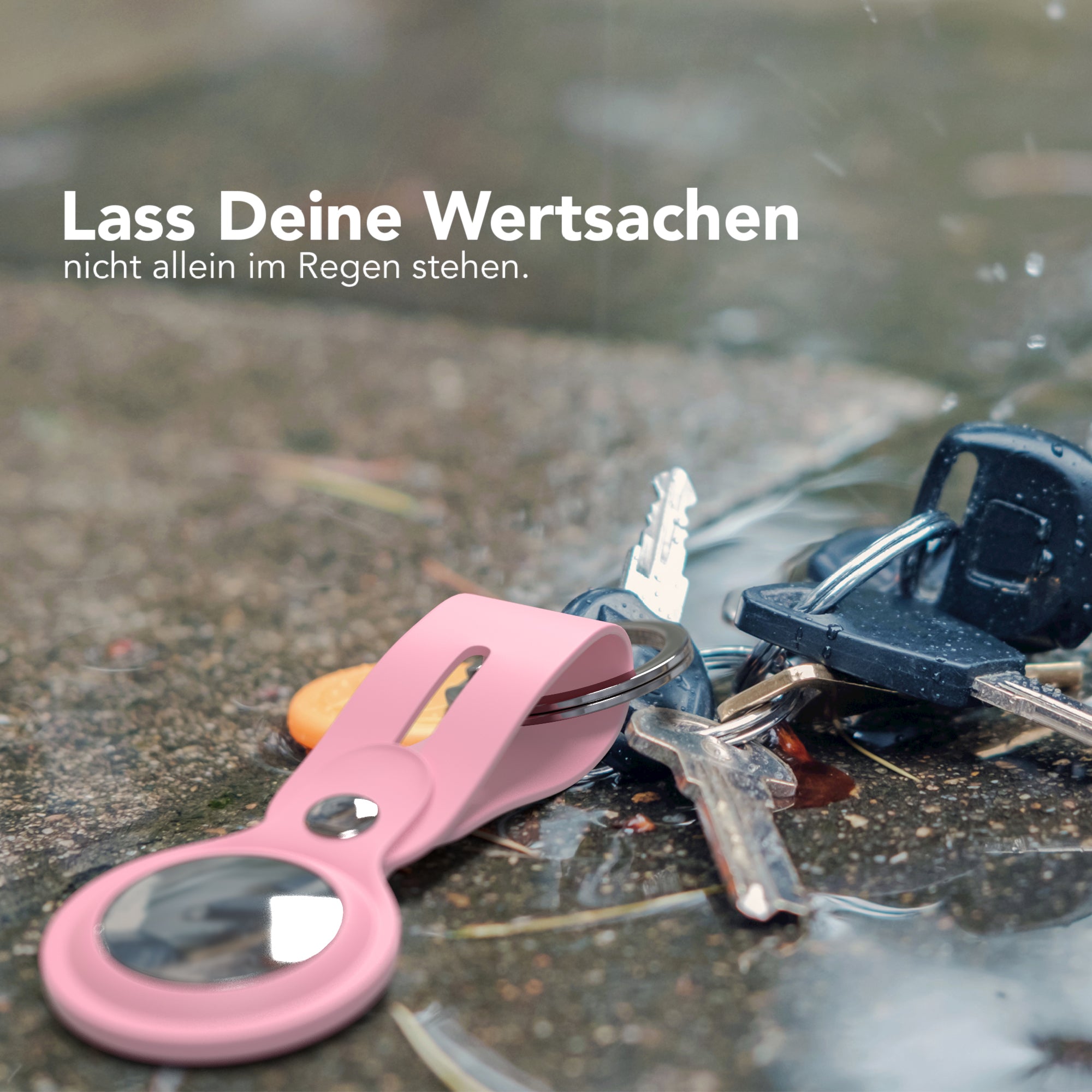 AirTag Schlüssenanhänger Silikon lang