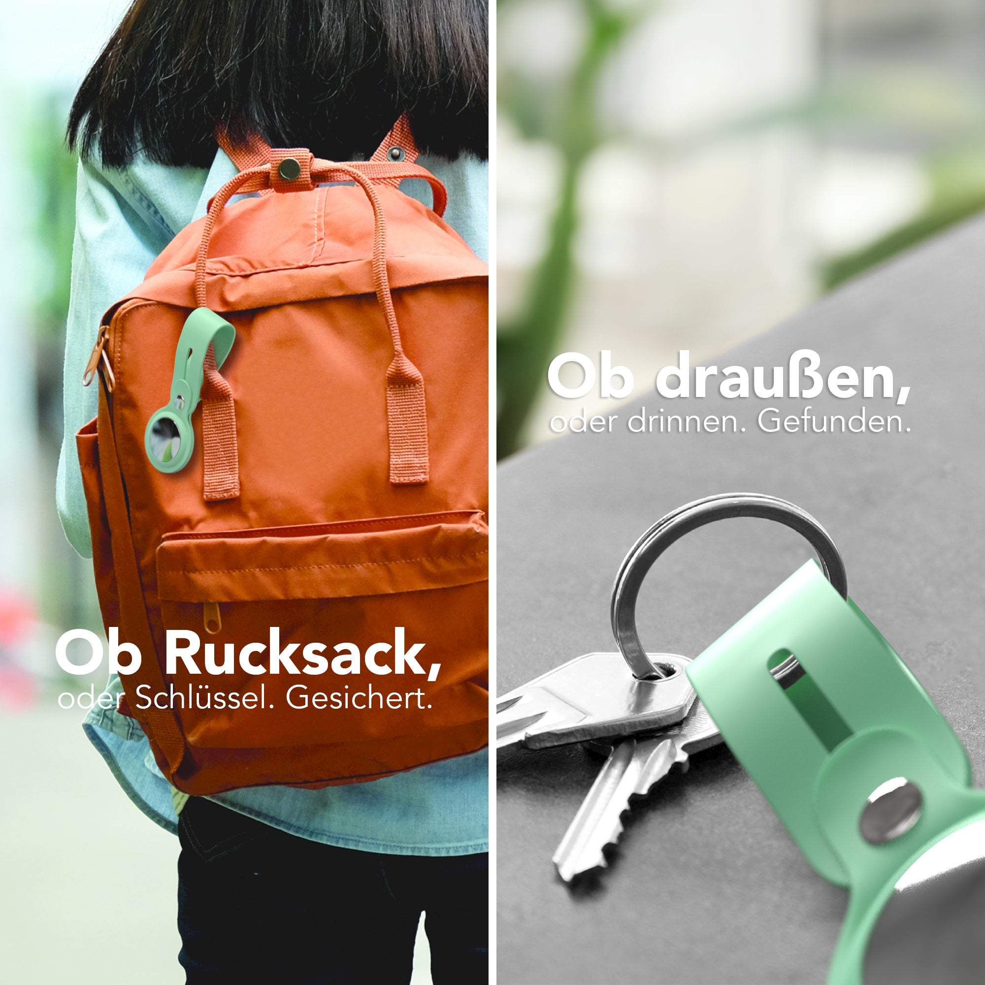 AirTag Schlüssenanhänger Silikon lang