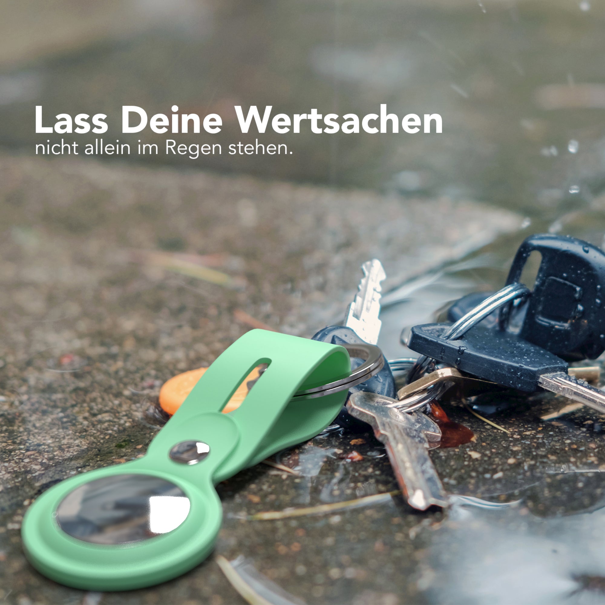 AirTag Schlüssenanhänger Silikon lang