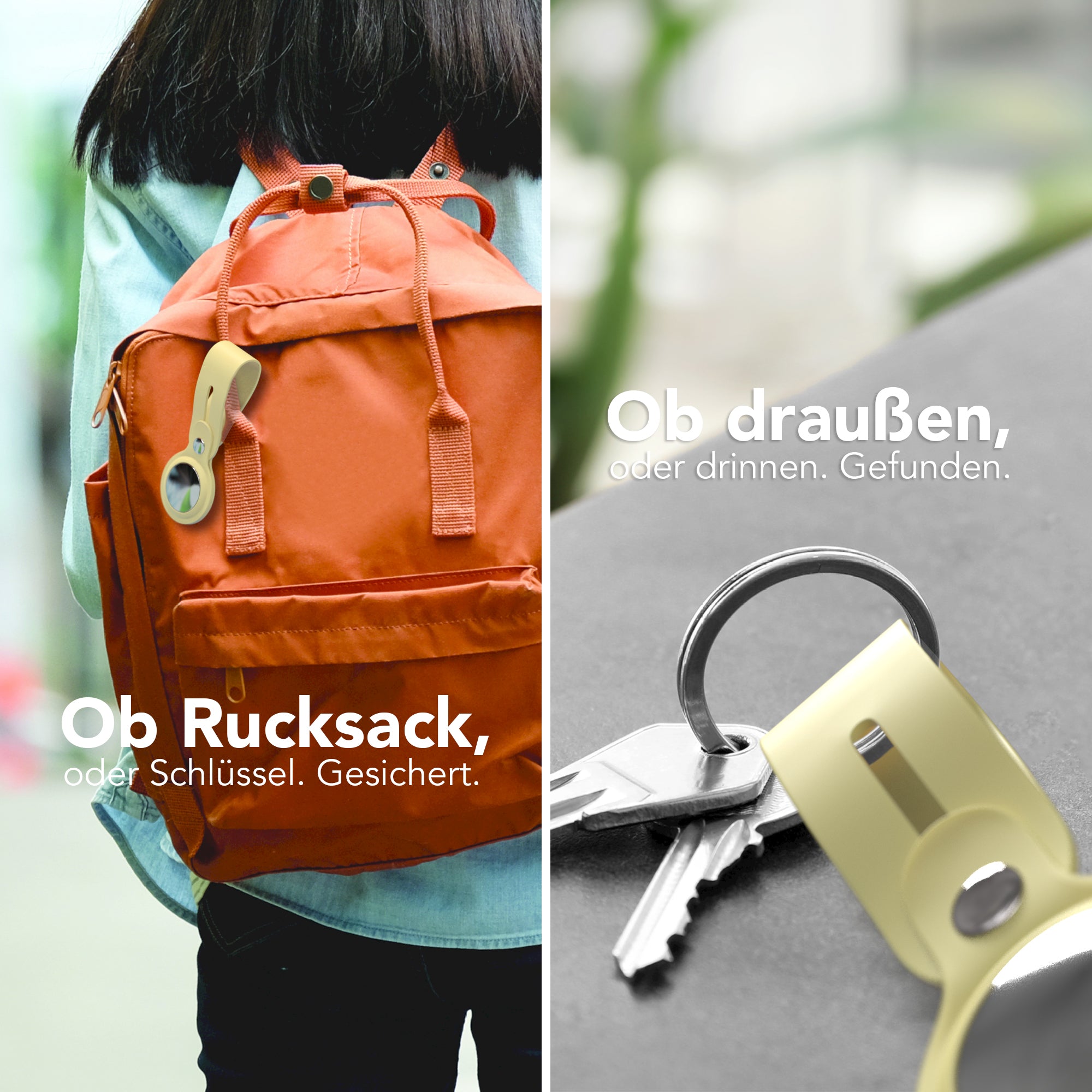 AirTag Schlüssenanhänger Silikon lang