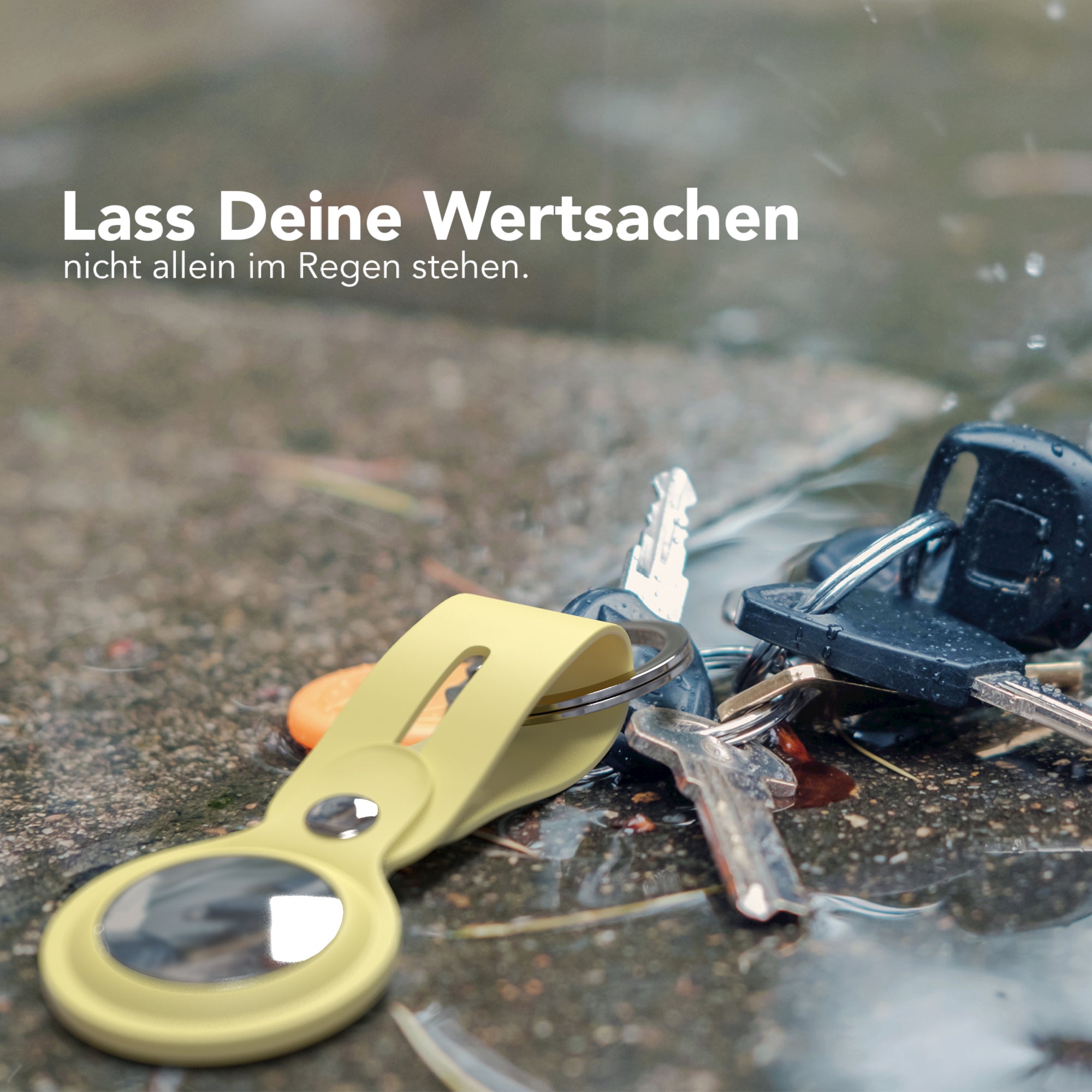 AirTag Schlüssenanhänger Silikon lang