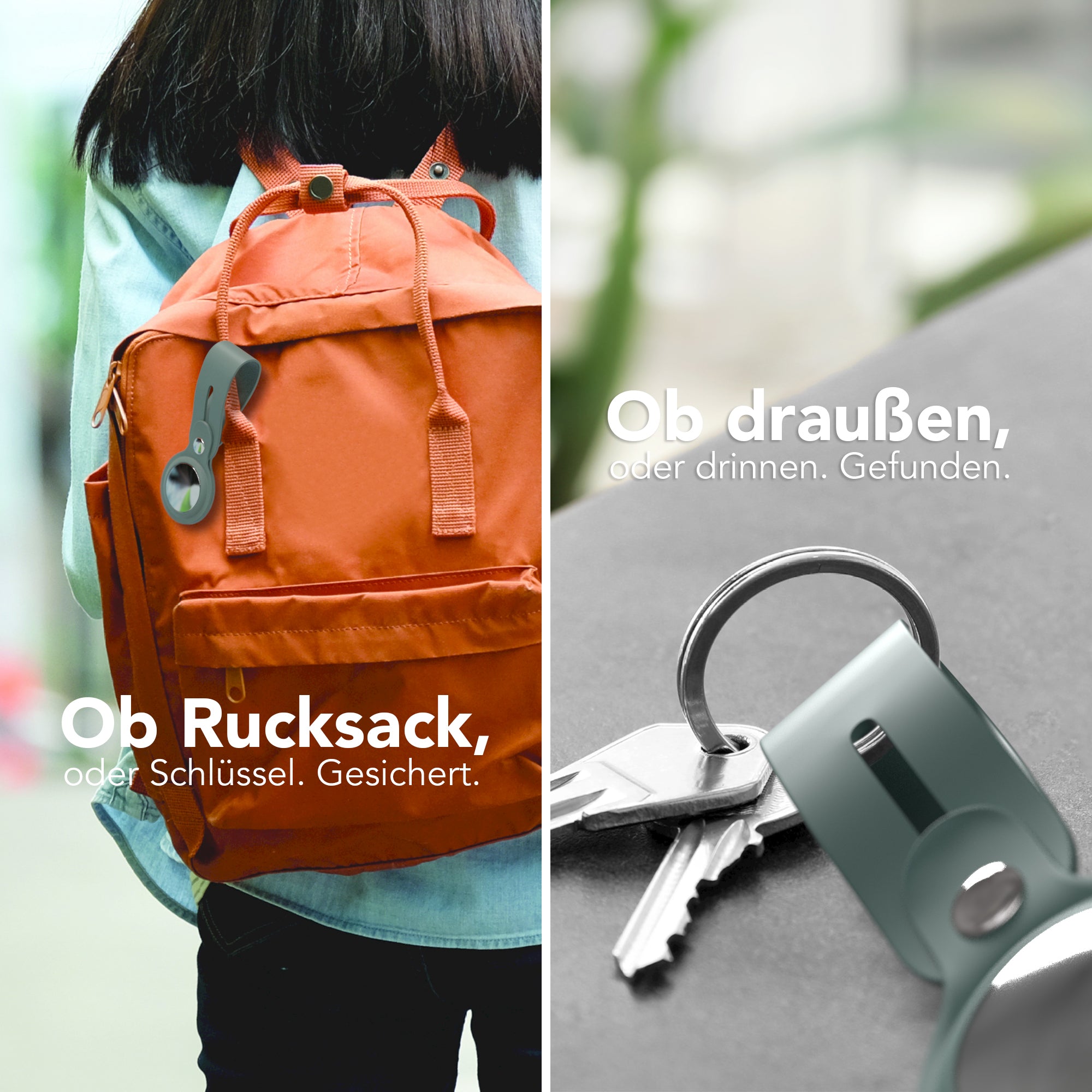 AirTag Schlüssenanhänger Silikon lang