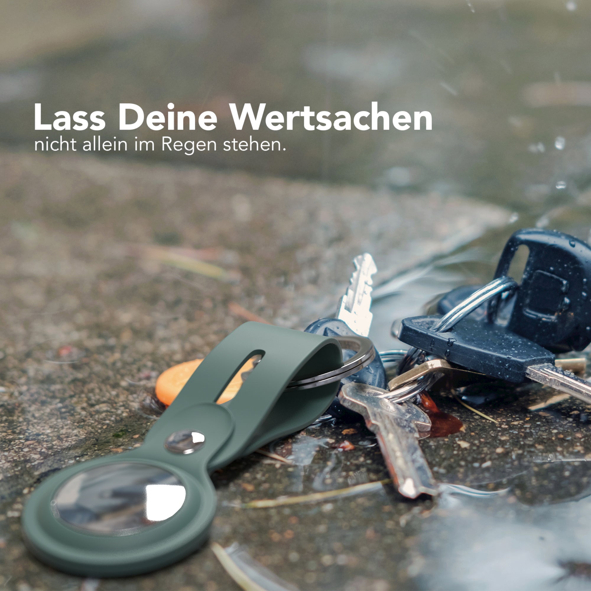 AirTag Schlüssenanhänger Silikon lang