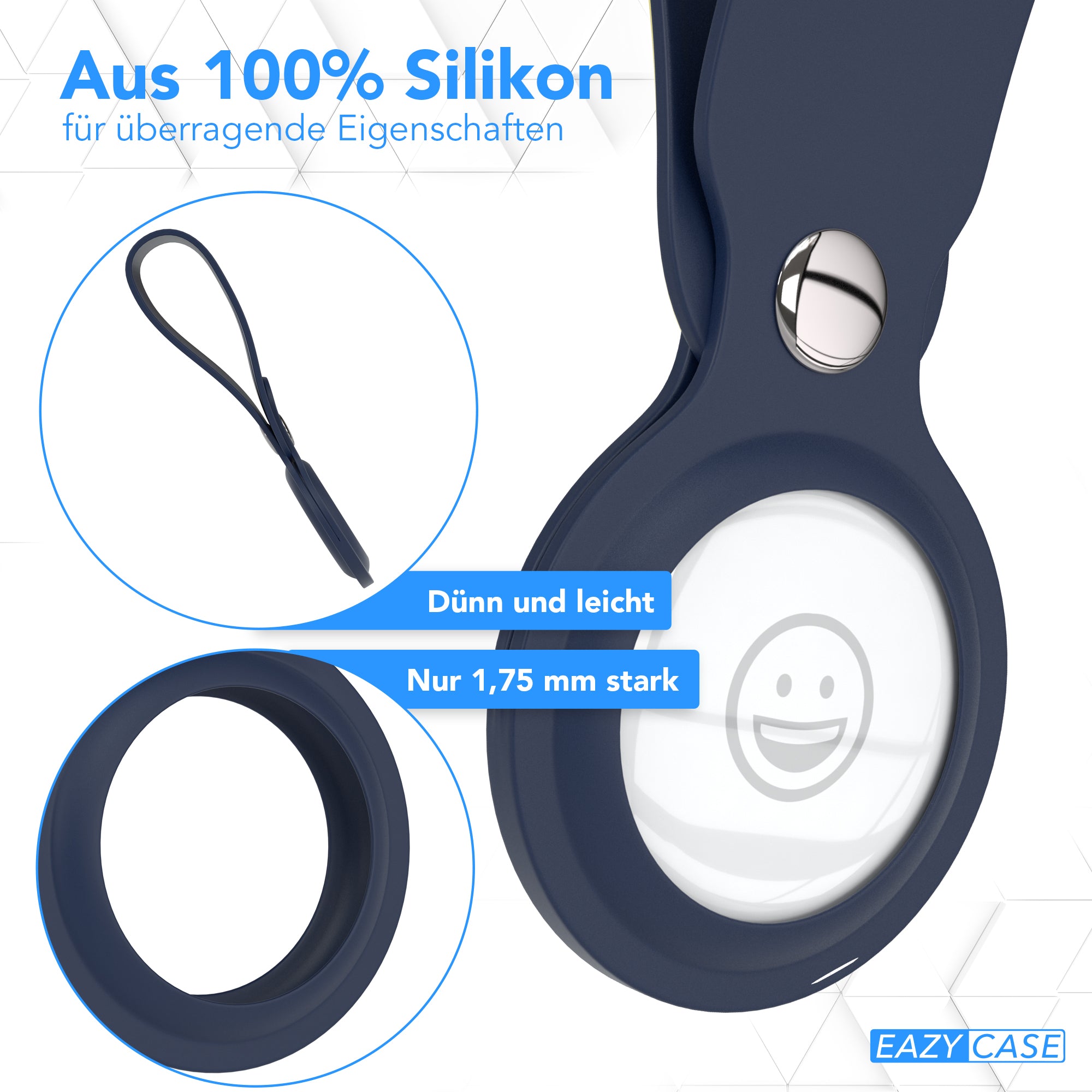 AirTag Schlüssenanhänger Silikon lang