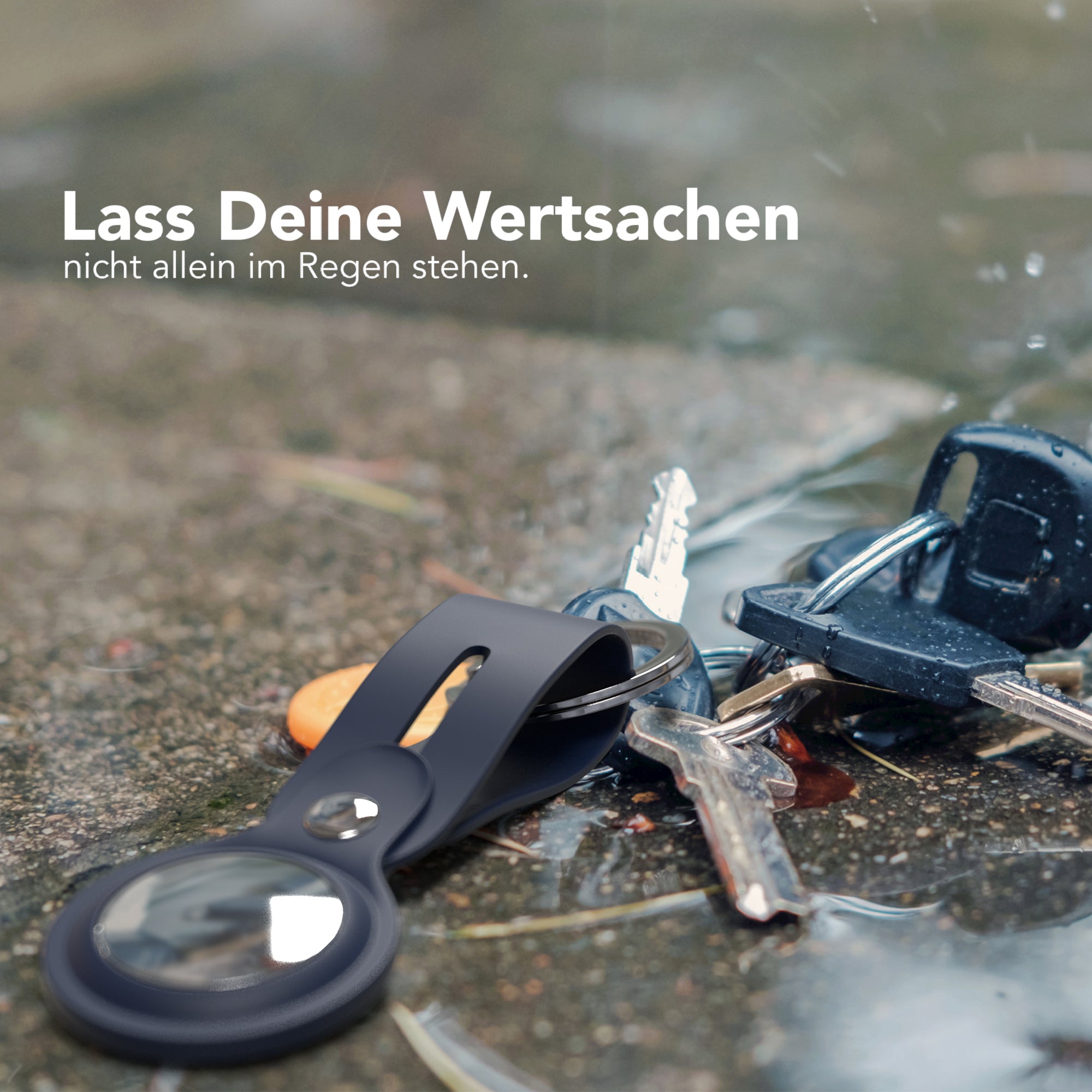 AirTag Schlüssenanhänger Silikon lang