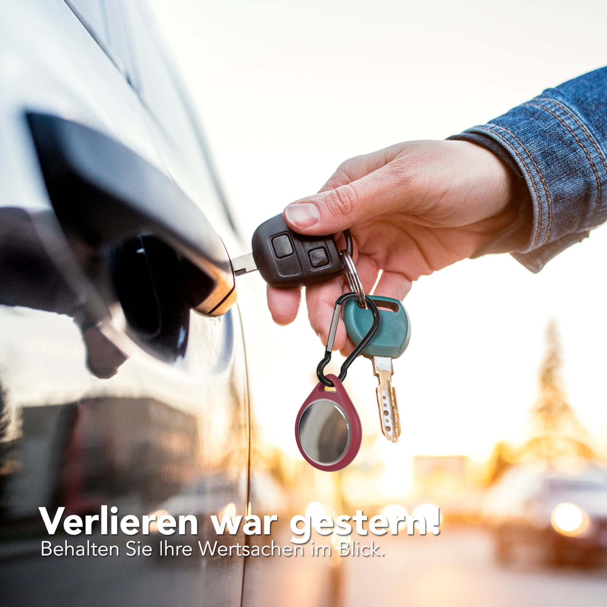 AirTag Schlüssenanhänger Tropfen