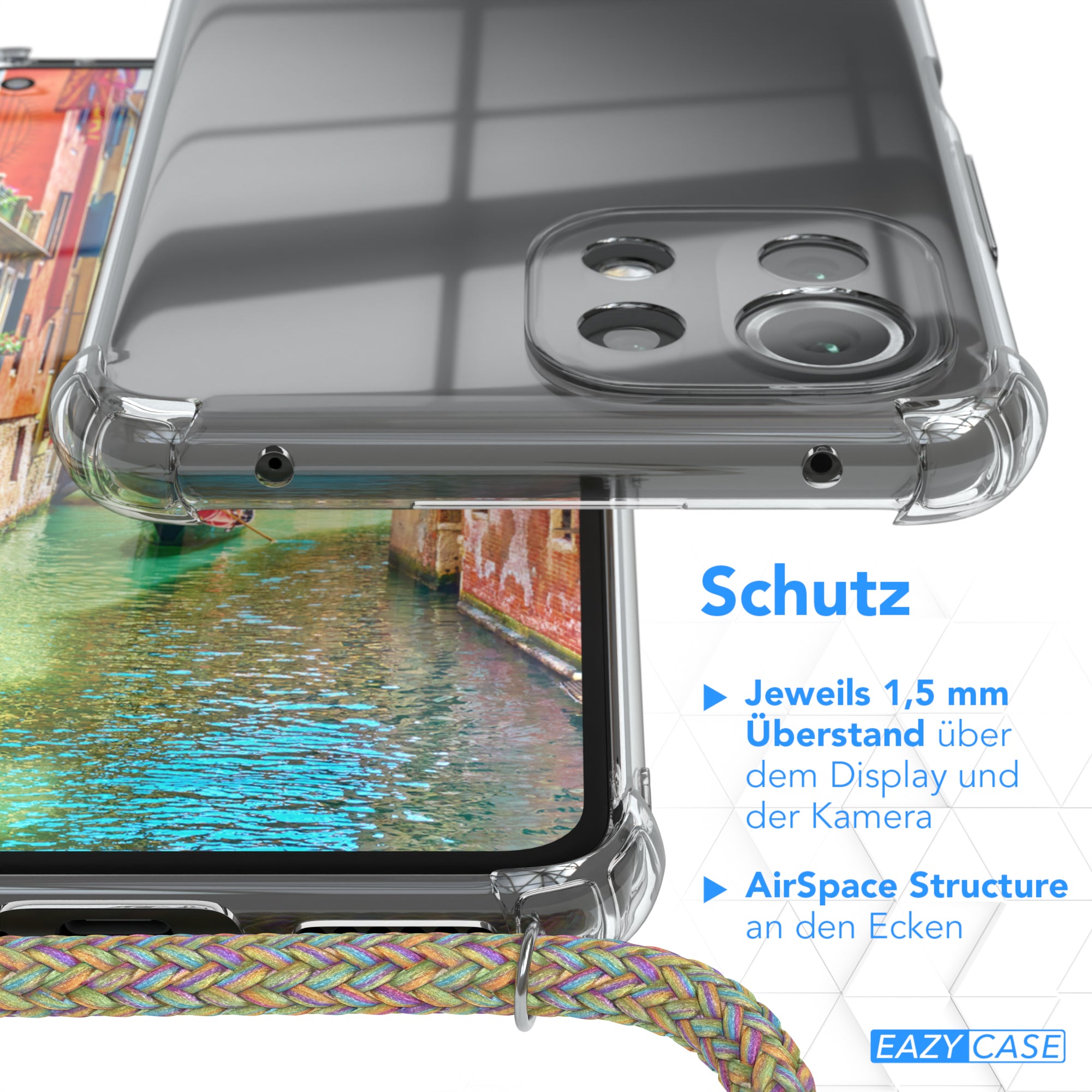 Xiaomi Mi 11 Lite / 5G / 11 Lite 5G NE transparente Hülle + Kordel