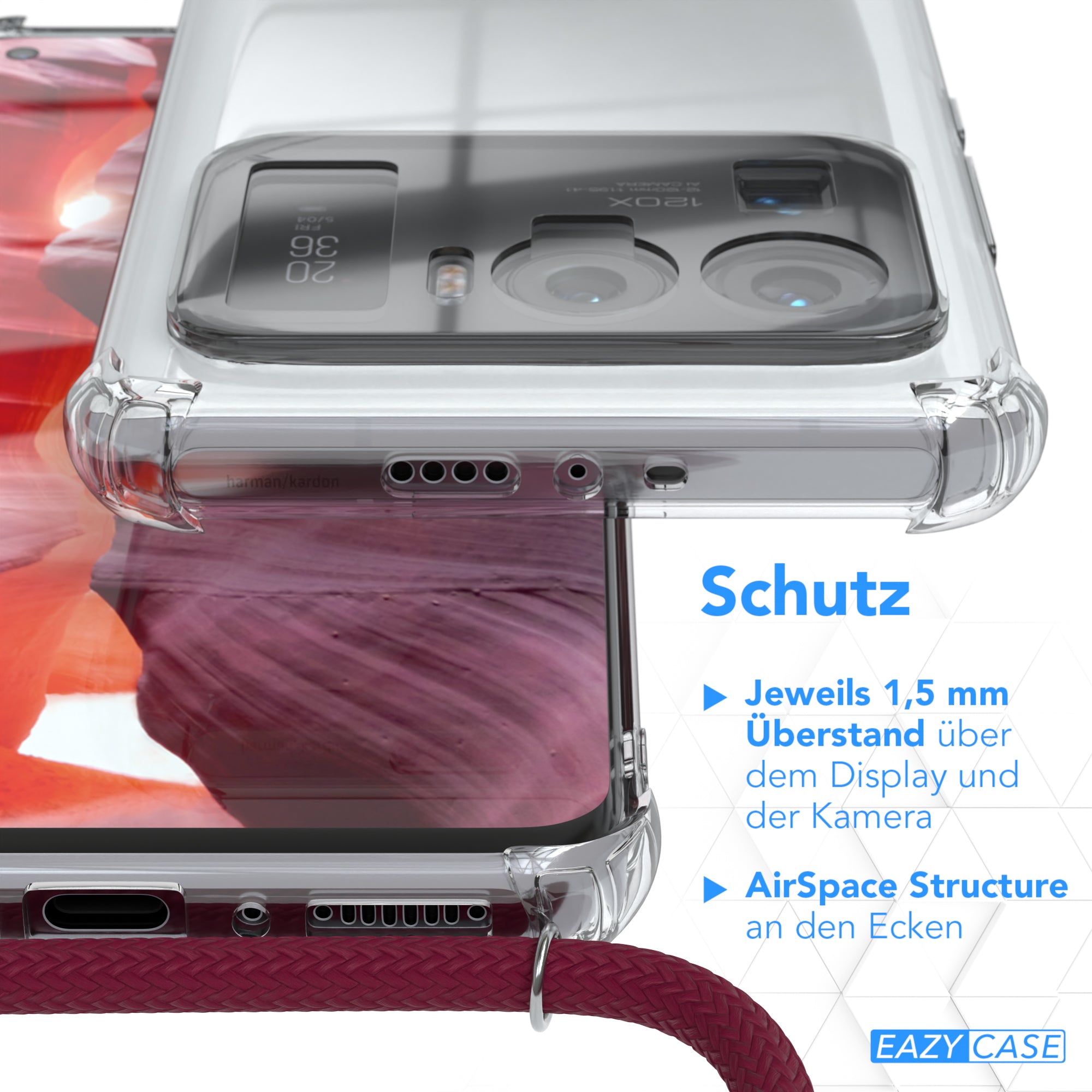 Xiaomi Mi 11 Ultra transparente Hülle + Kordel