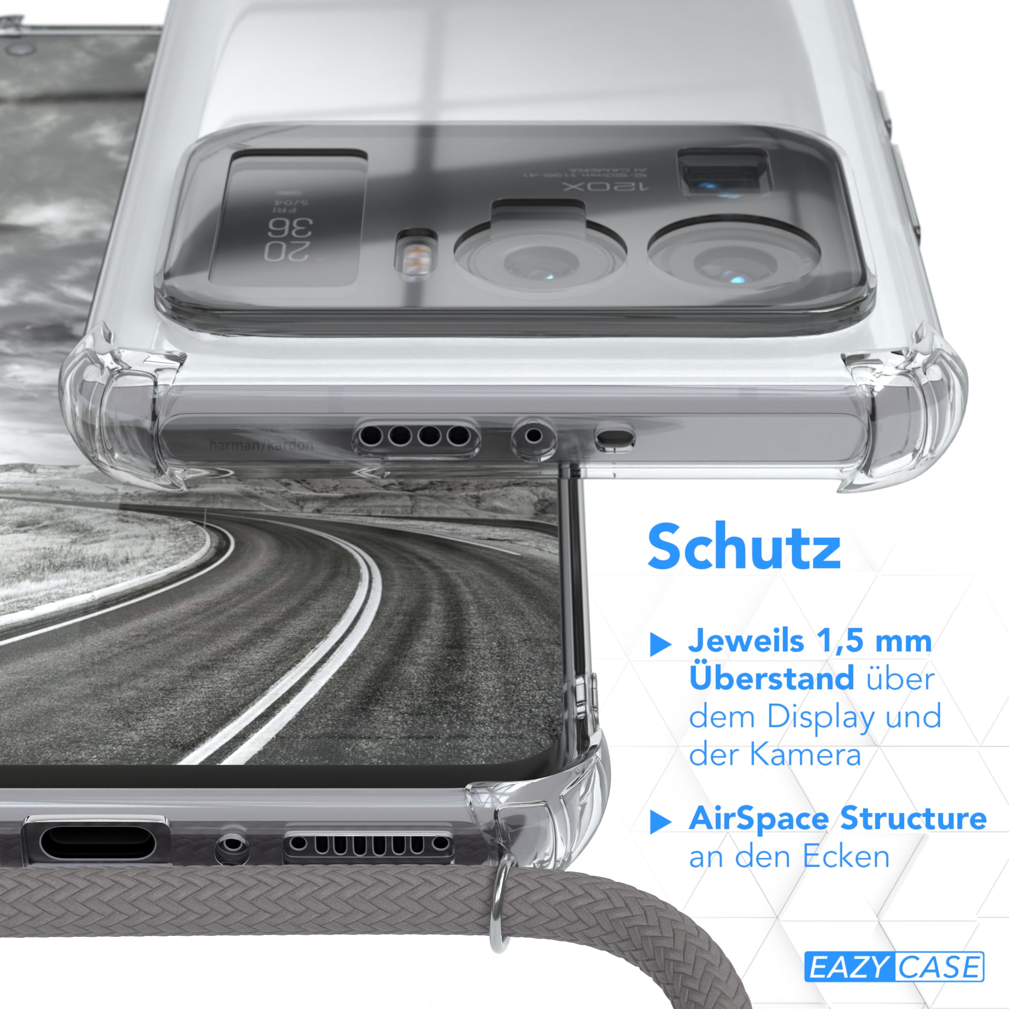 Xiaomi Mi 11 Ultra transparente Hülle + Kordel