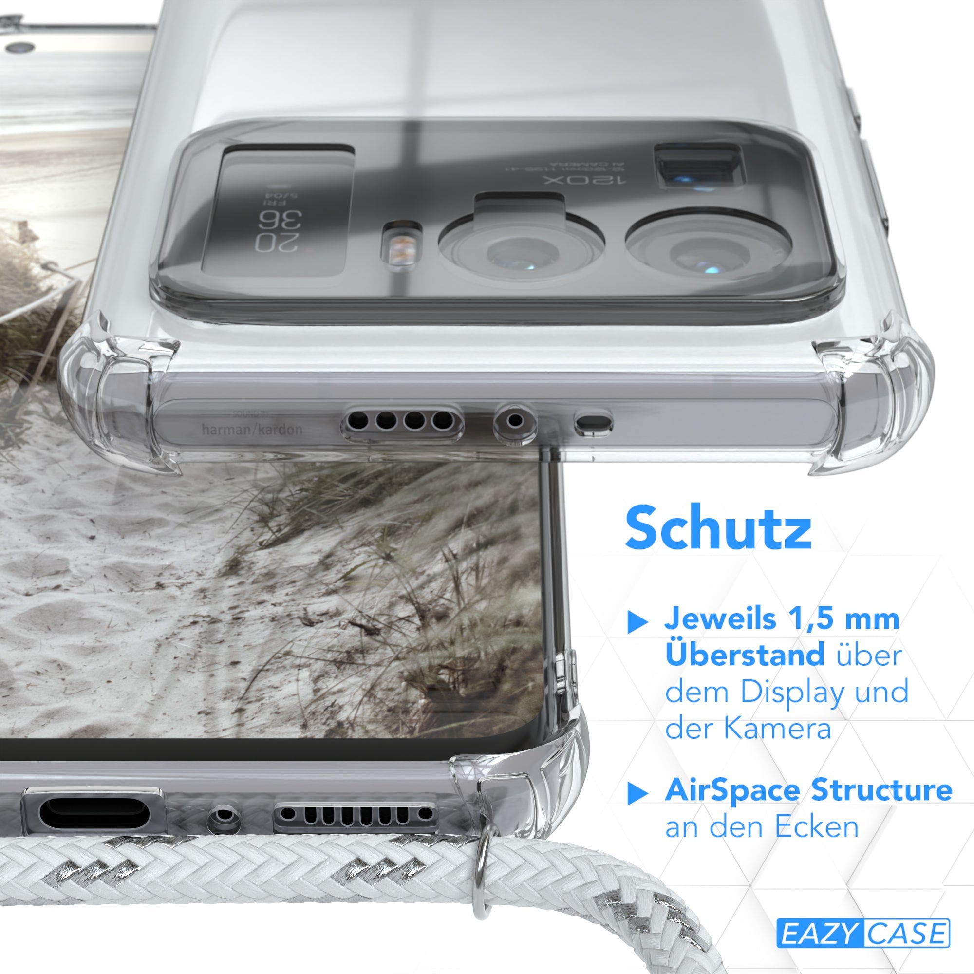 Xiaomi Mi 11 Ultra transparente Hülle + Kordel